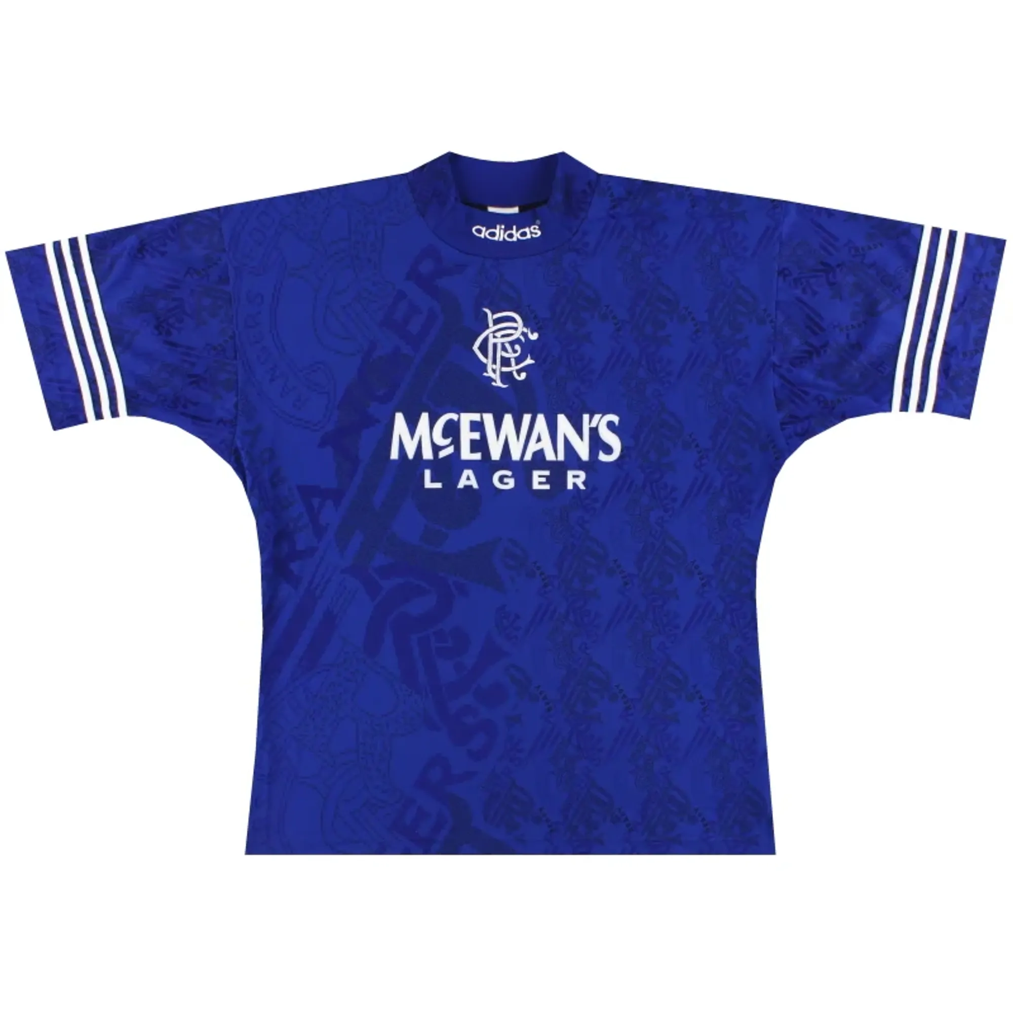 1994-96 Rangers adidas Home Shirt L - Rangers / Excellent 