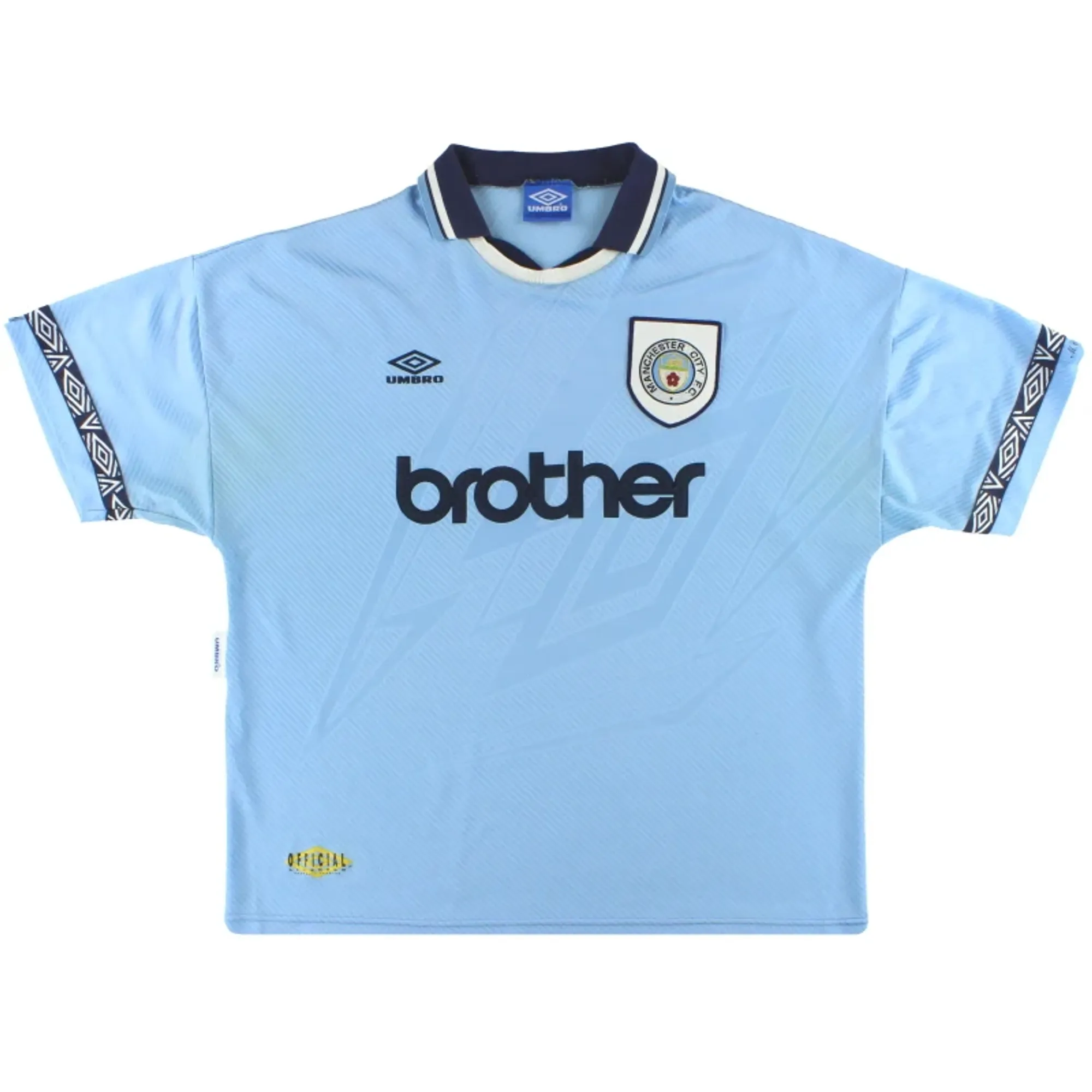 1993-95 Manchester City Umbro Home Shirt XL - Manchester City / Good 