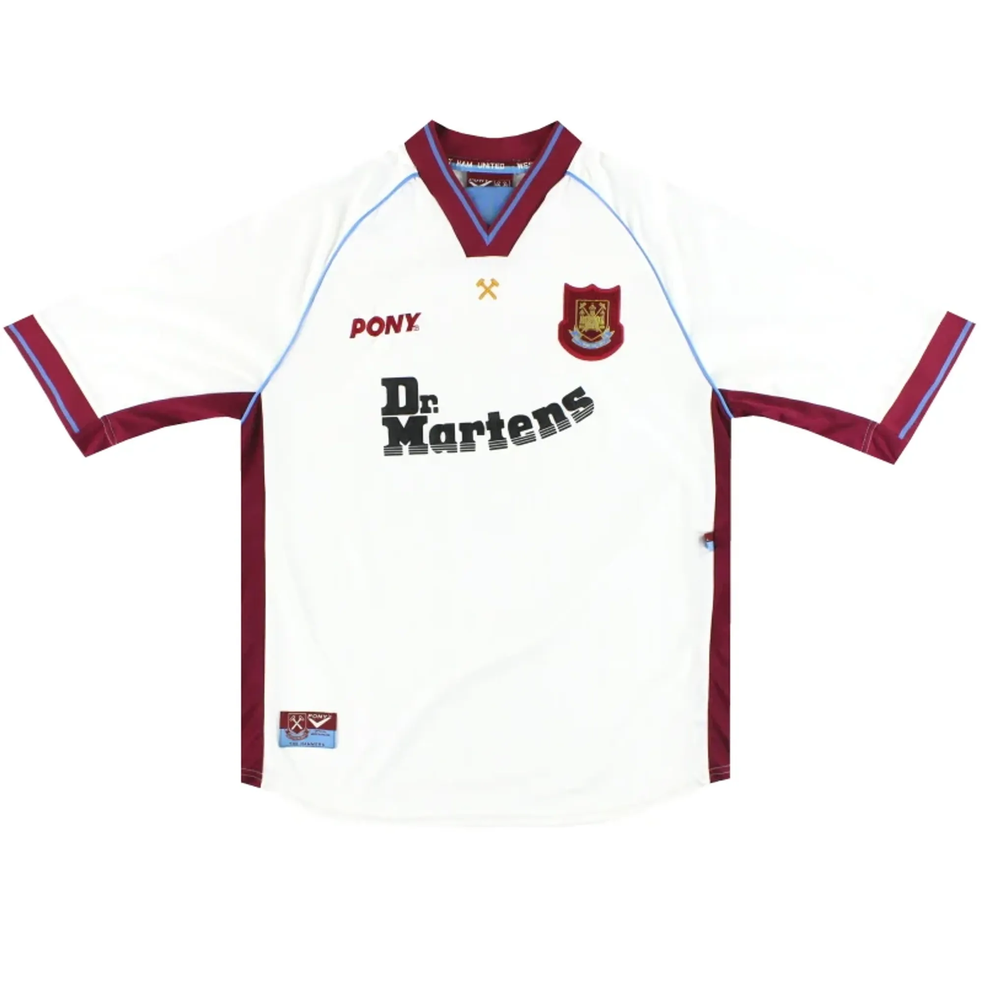 1998-99 West Ham Fila Away Shirt XL - West Ham / Excellent 