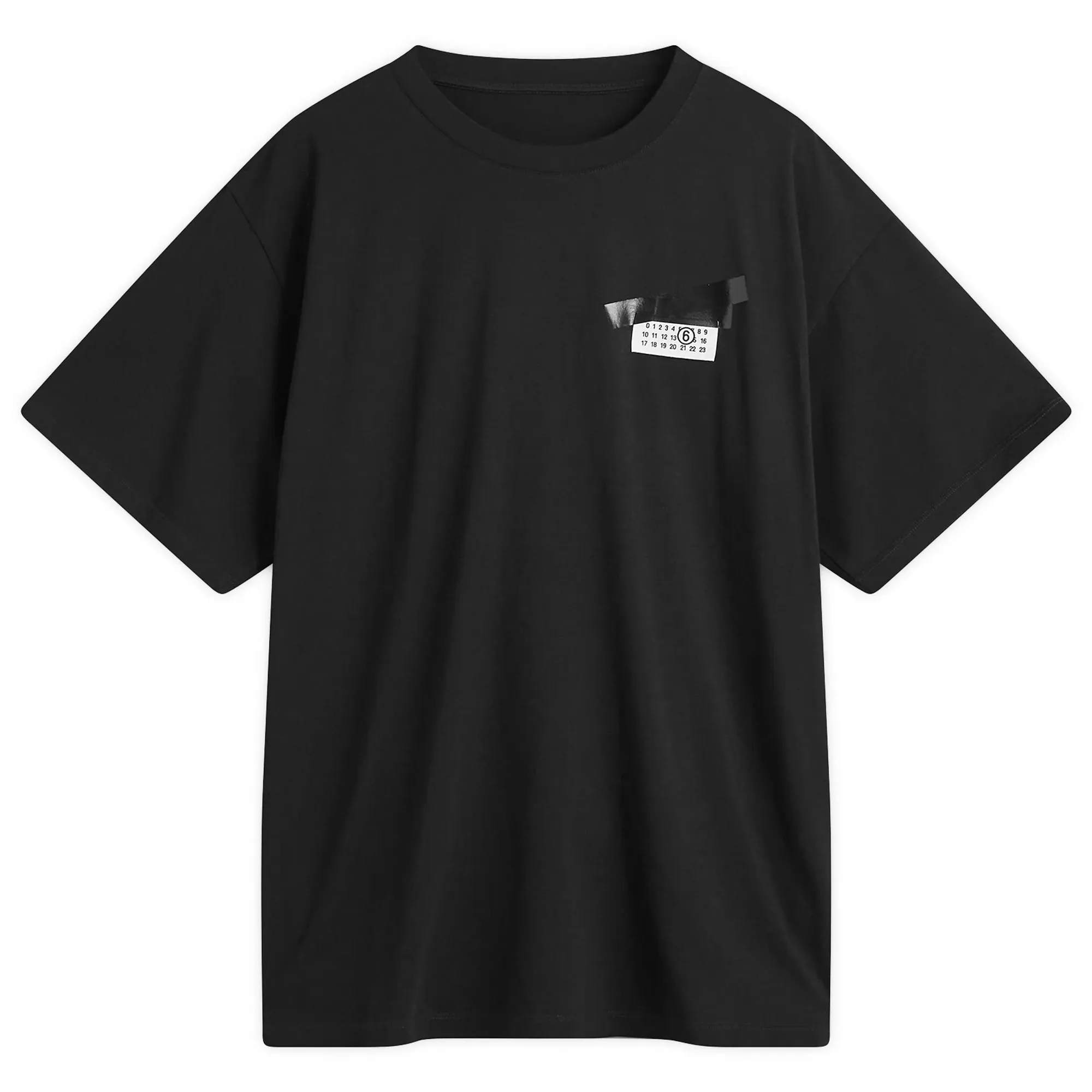 MM6 Maison Margiela Men's Tape Logo T-Shirt Black