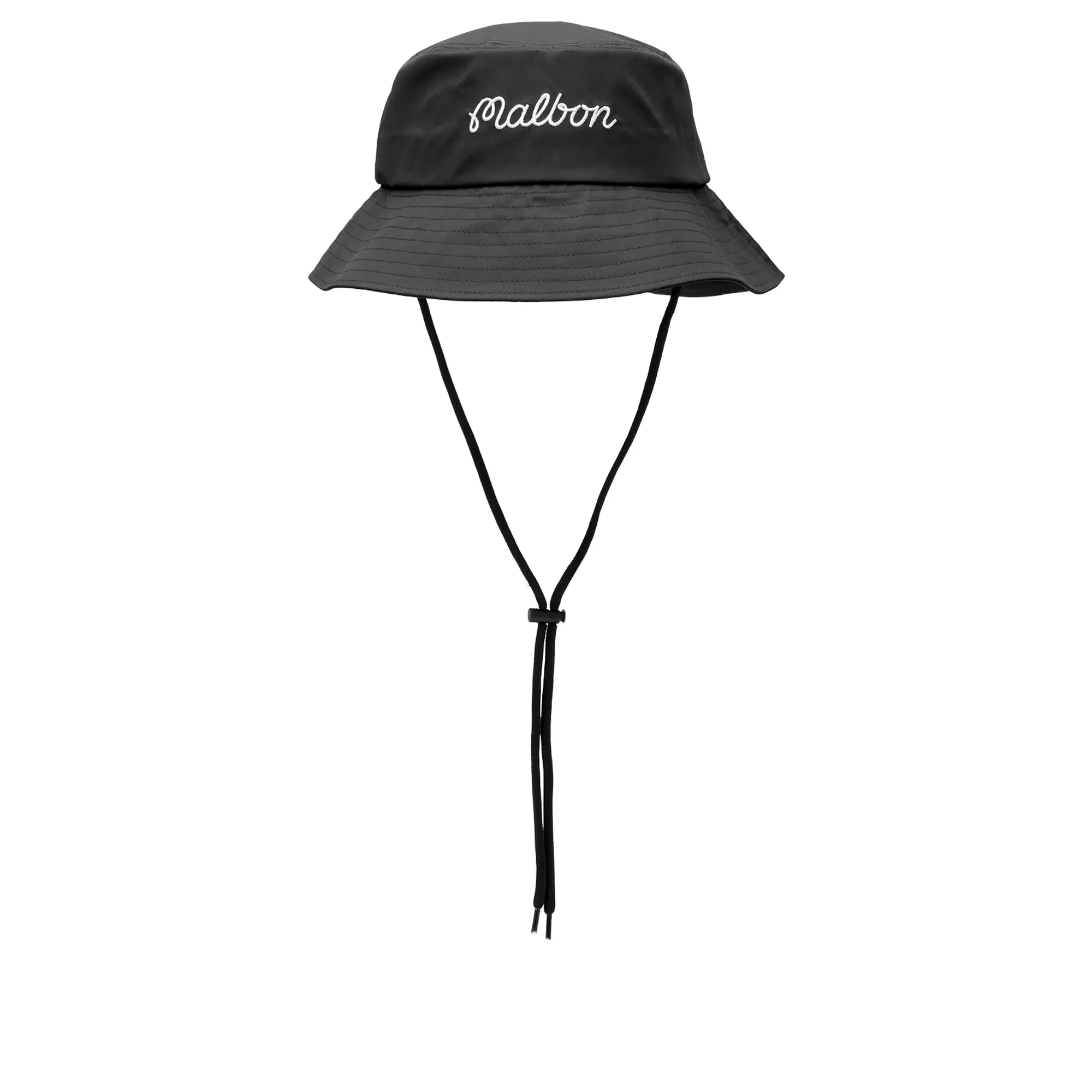 Malbon Men's Logo Bucket Hat Black