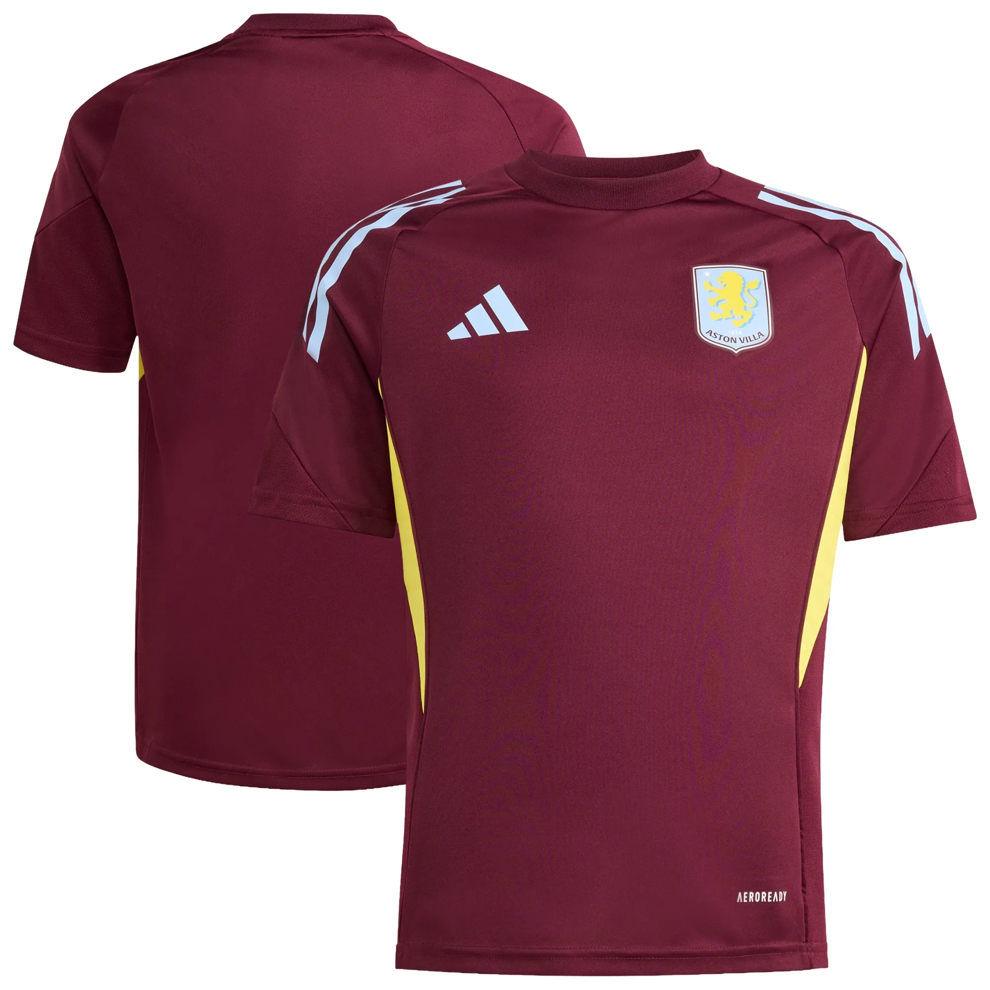 Aston Villa adidas Training Jersey - Claret - Kids