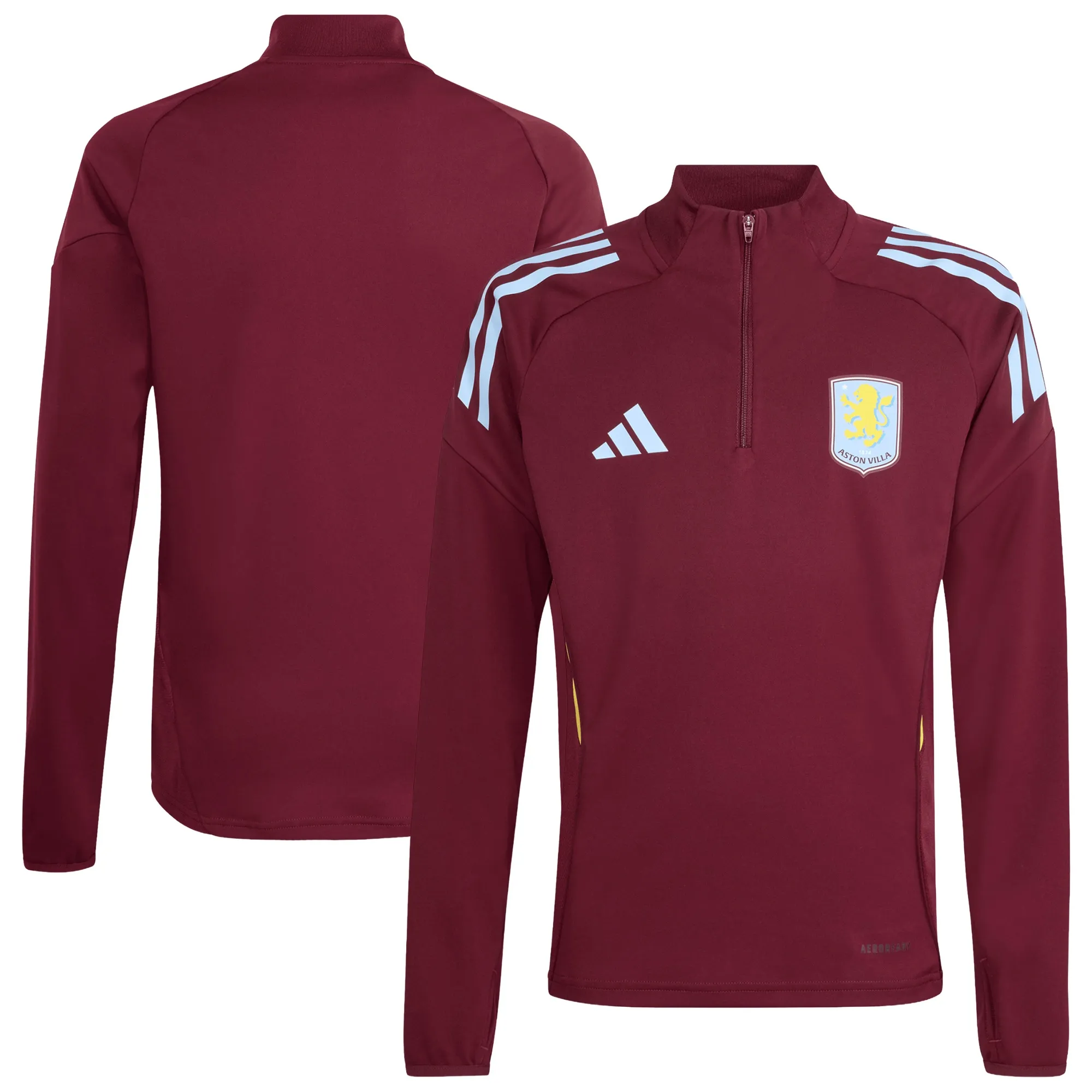 Aston Villa adidas Training Top - Claret - Kids