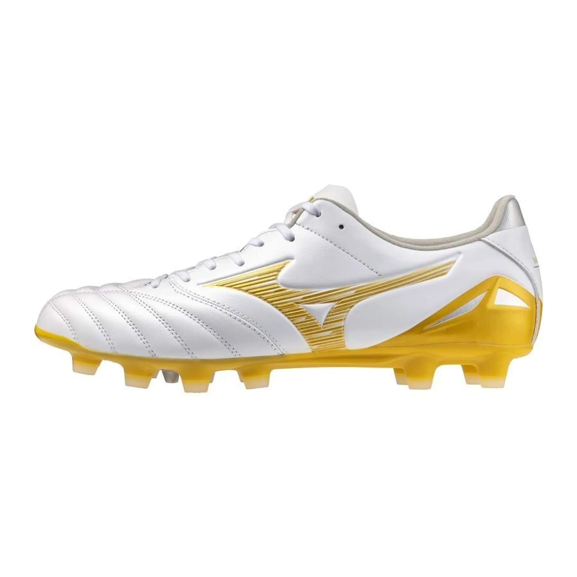 Mizuno Morelia Neo IV Pro FG White MP Gold Cool Gray