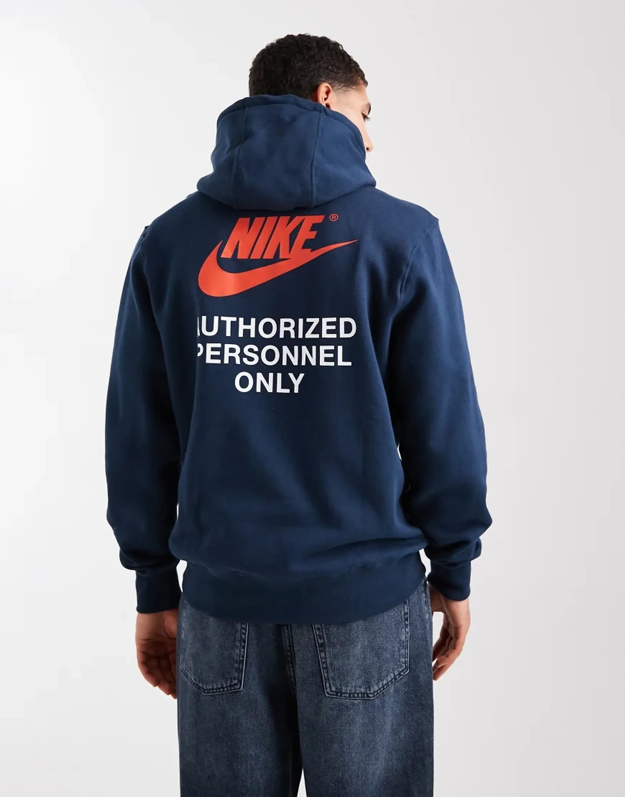 Nike Authorised Hoodie - Blue - Mens