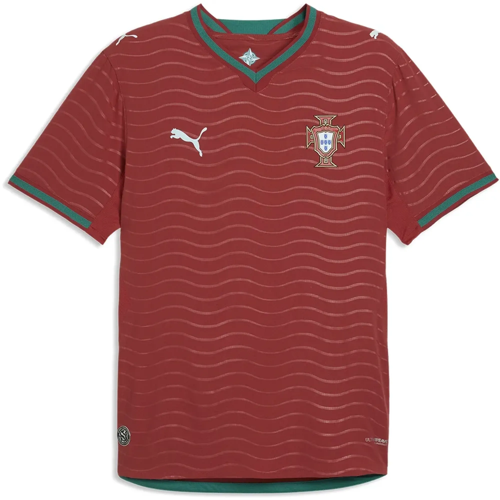 PUMA Portugal Authentic Home Jersey Authentic Men, Club Red/Green Lagoon, size 3XL