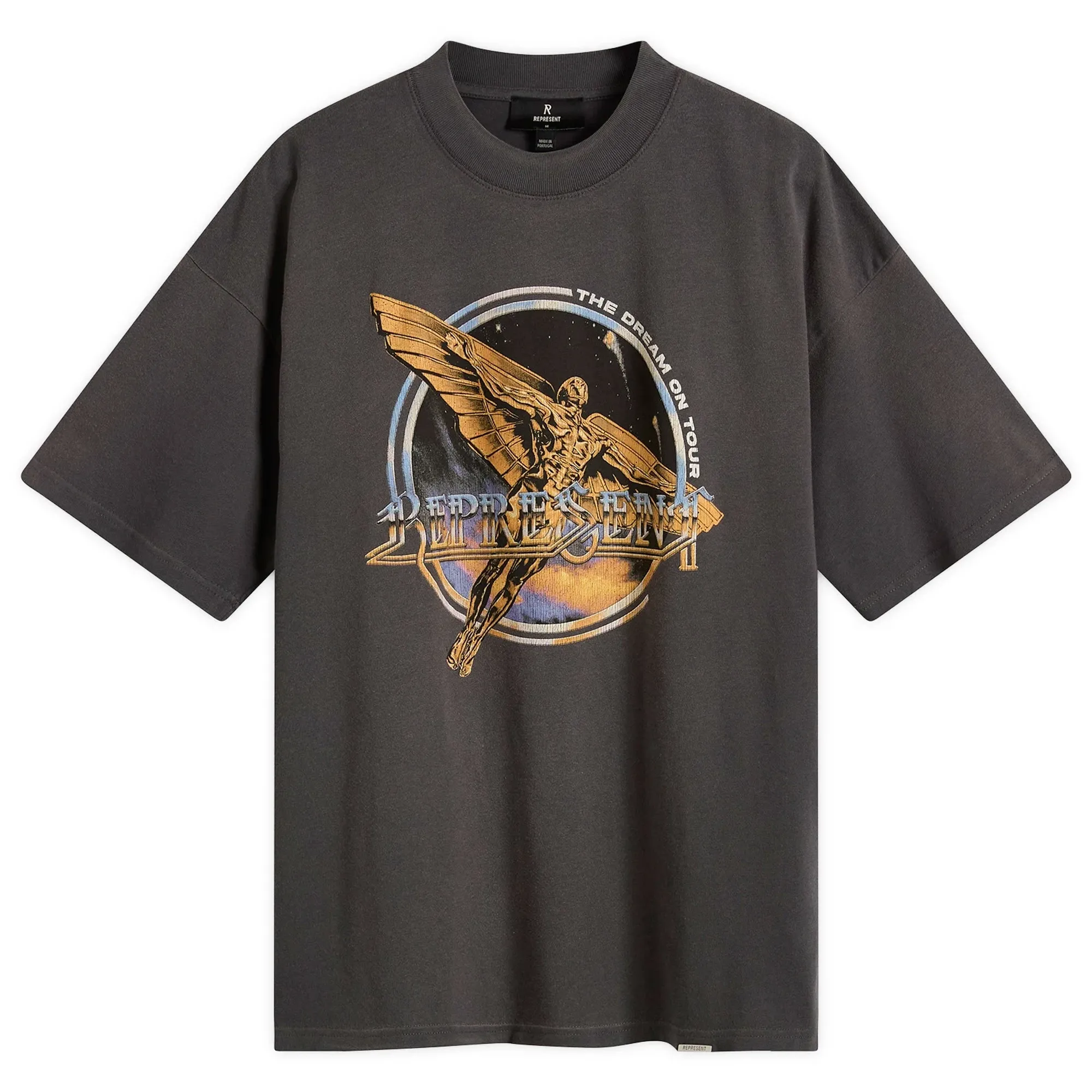 Represent Men's Golden Tour T-Shirt Sun Fade Grey