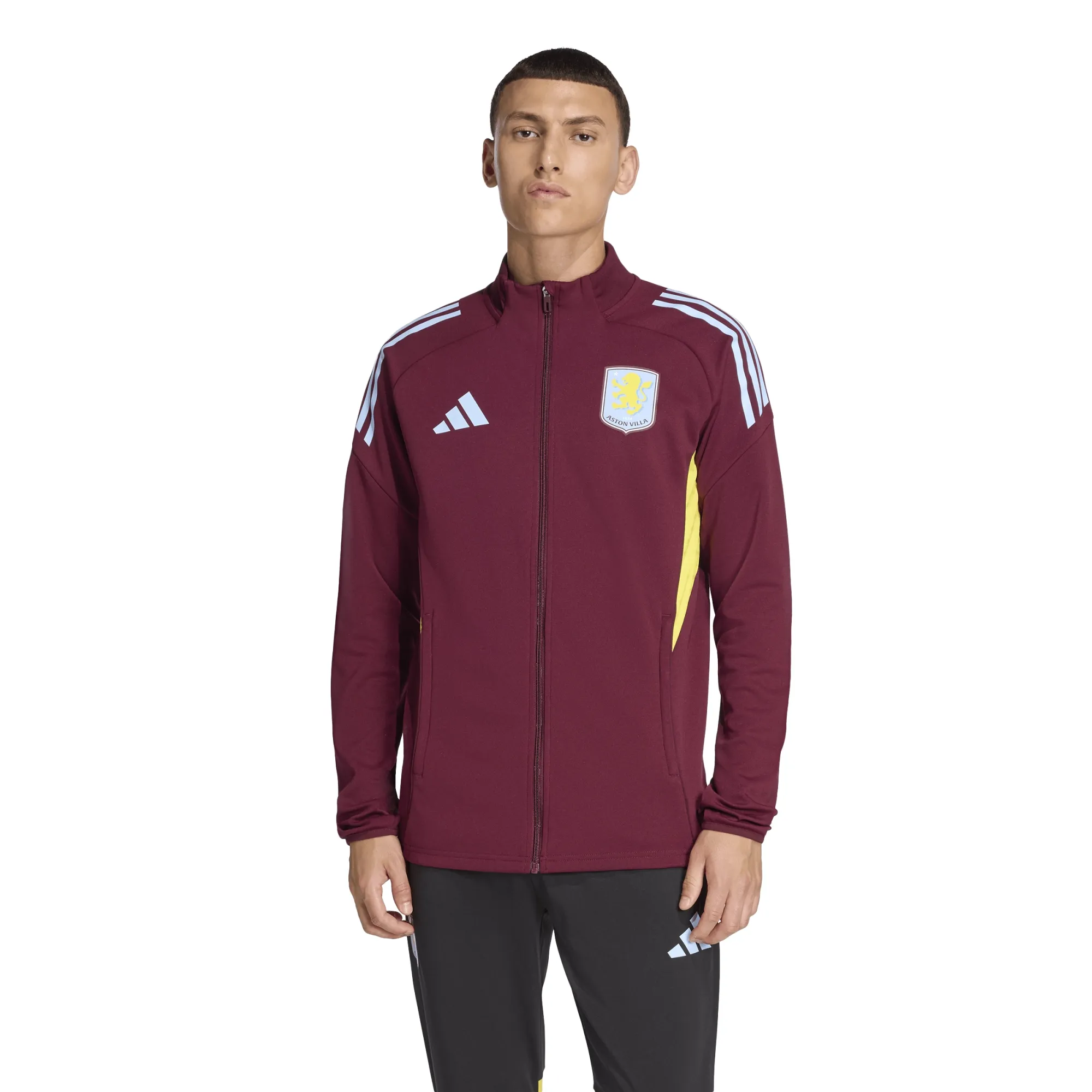 Aston Villa adidas Training Jacket - Claret