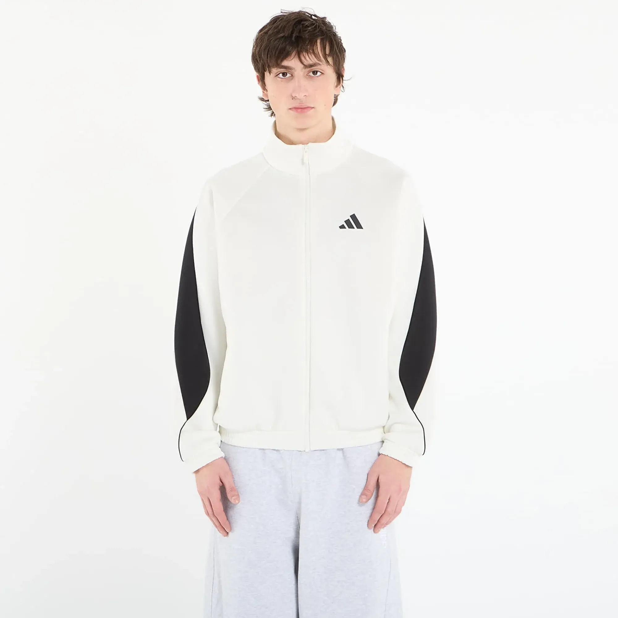 Sweatshirt Adidas M Stadium Tt Off White/ Black S