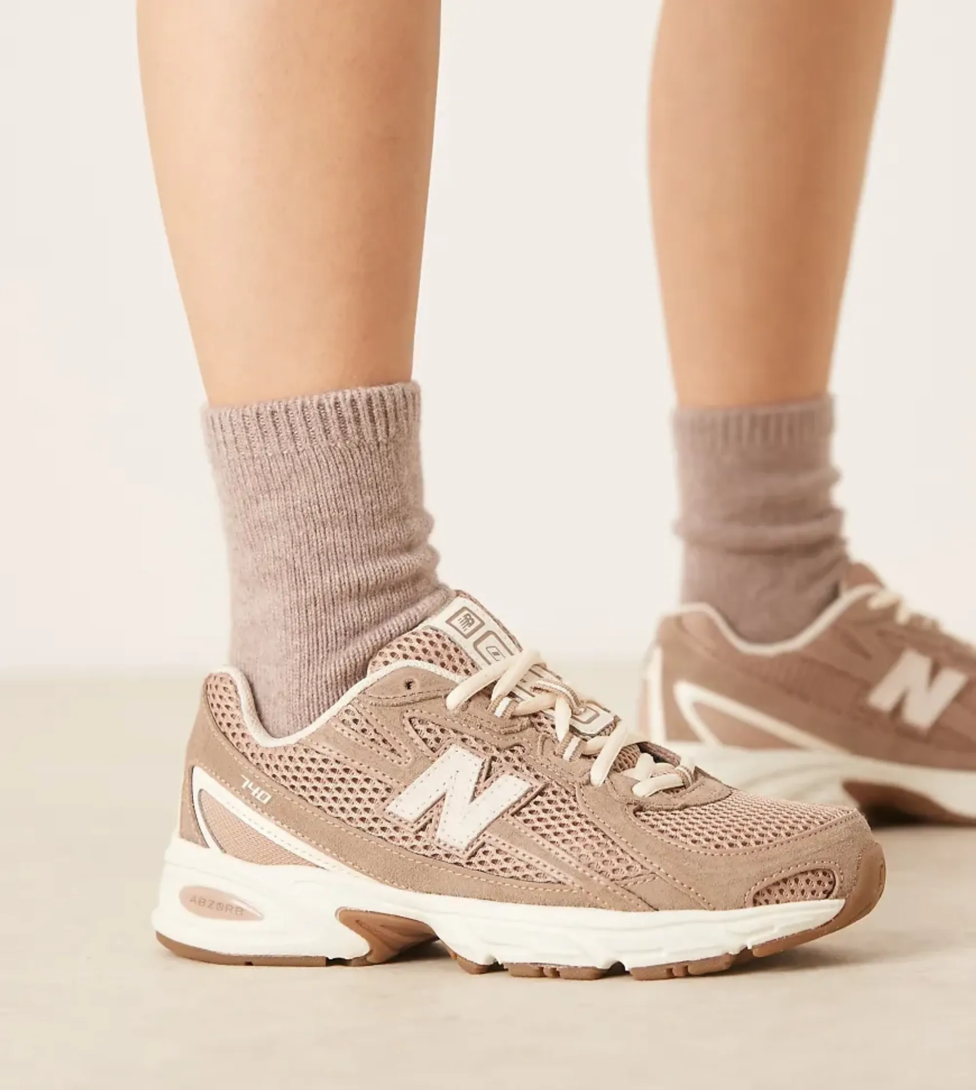 New Balance 740 Suede Trainers In Brown - Exclusive To Asos