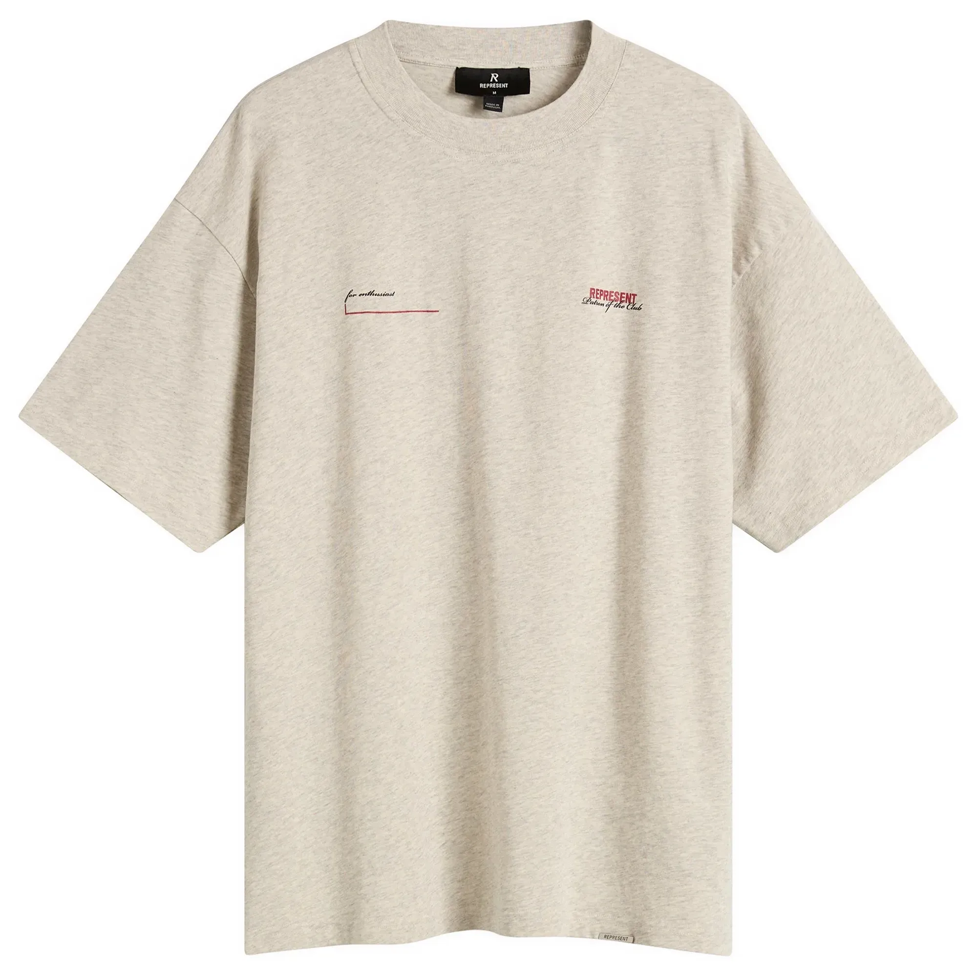 Represent Men's Patron Of The Club T-Shirt Cream Marl