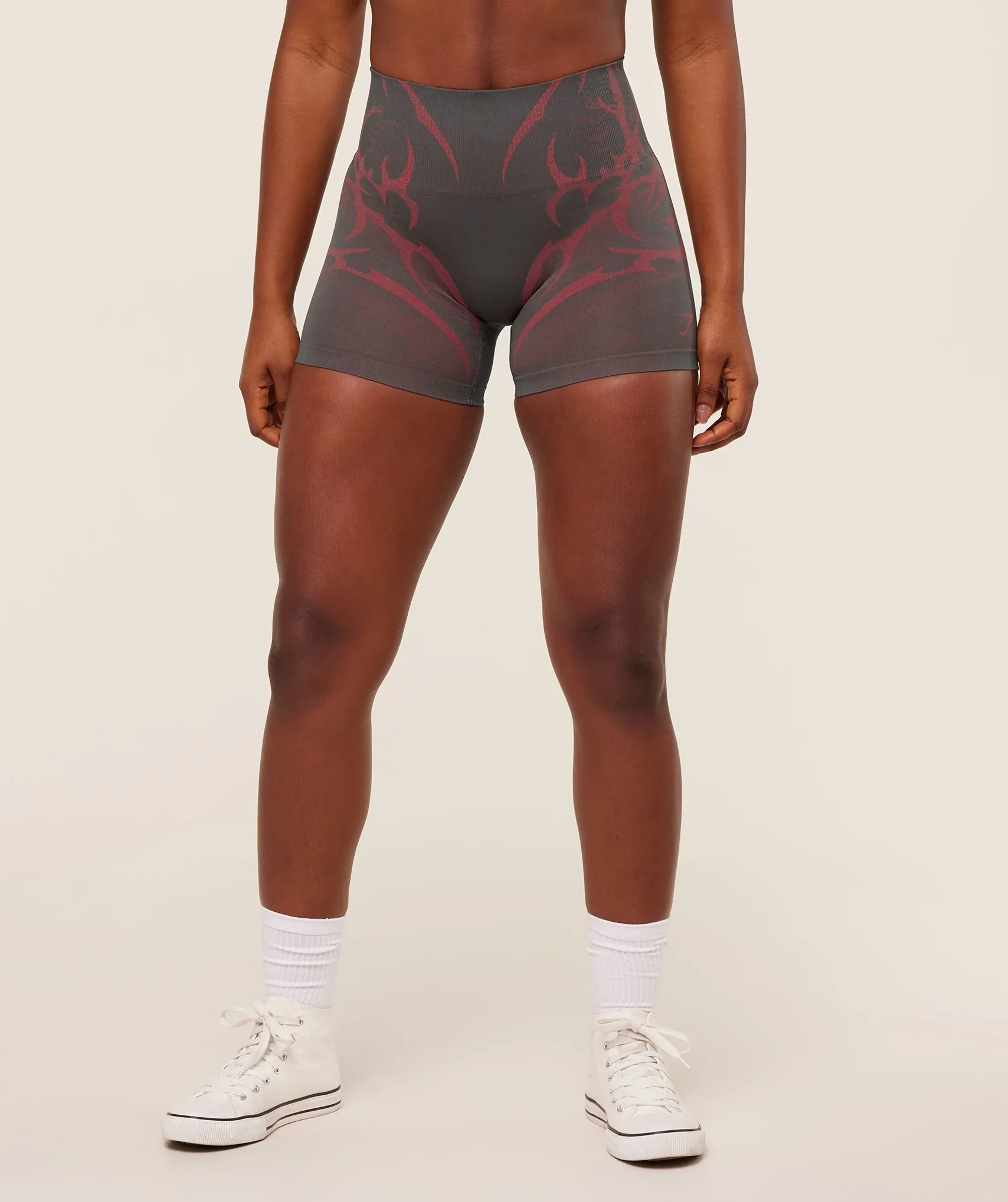  Storm Seamless Shorts - GS Dark Grey/GS Zesty Red