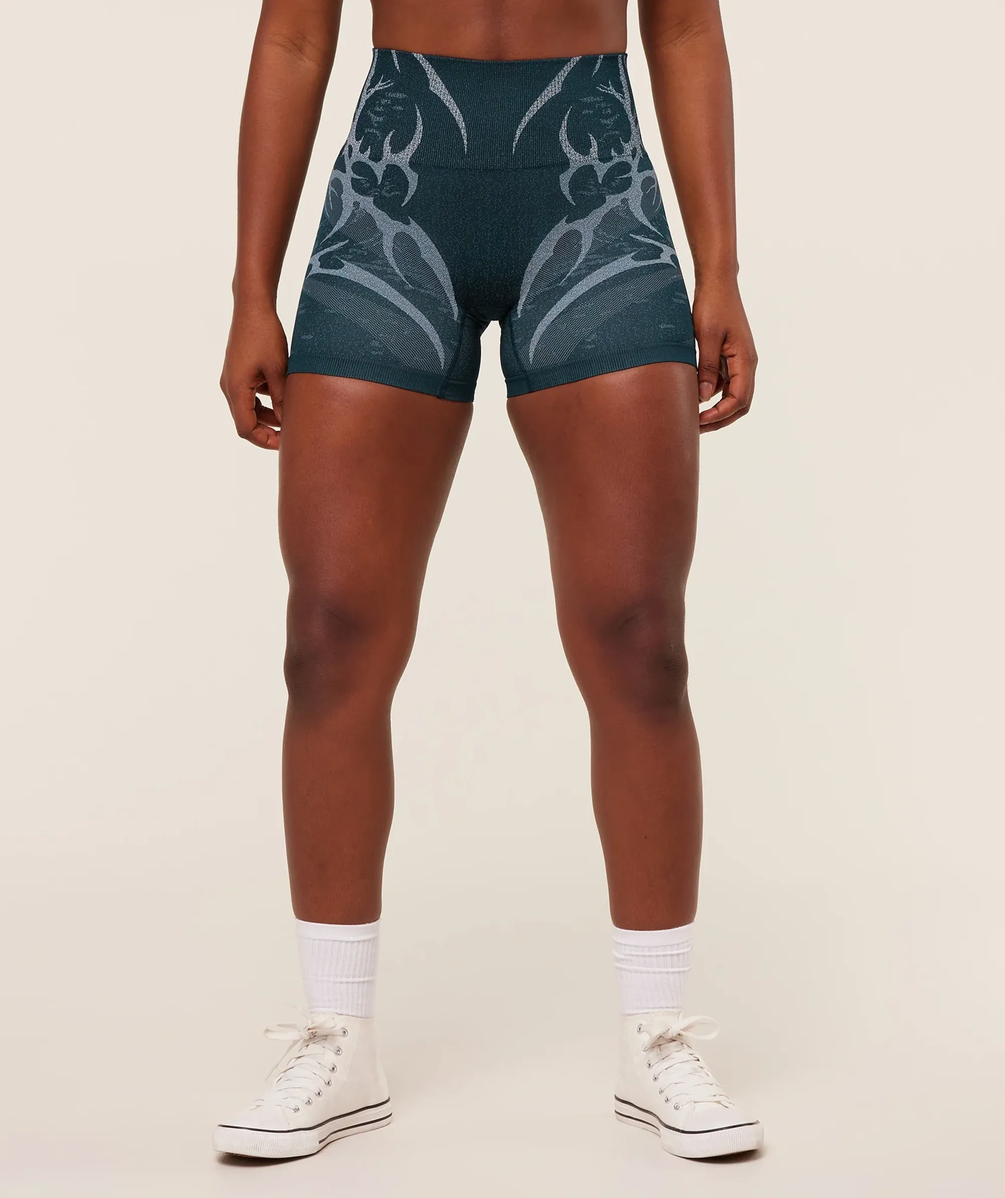 Storm Seamless Shorts - Deep Petrol Blue/Smoke Blue