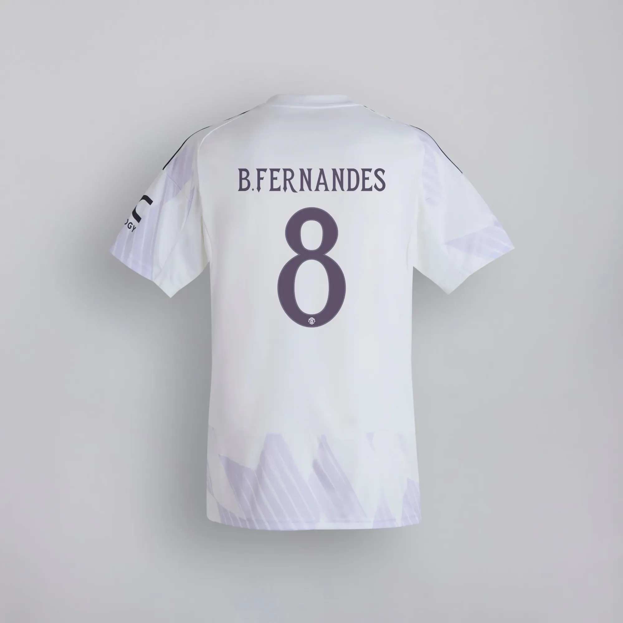 Manchester United 25/26 Away Kids Jersey with Fernandes 8 Club Printing