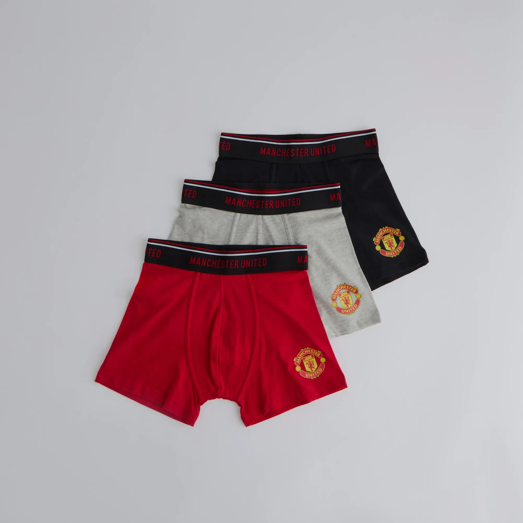 Manchester United Kids Boxer Shorts 3 Pack Multi