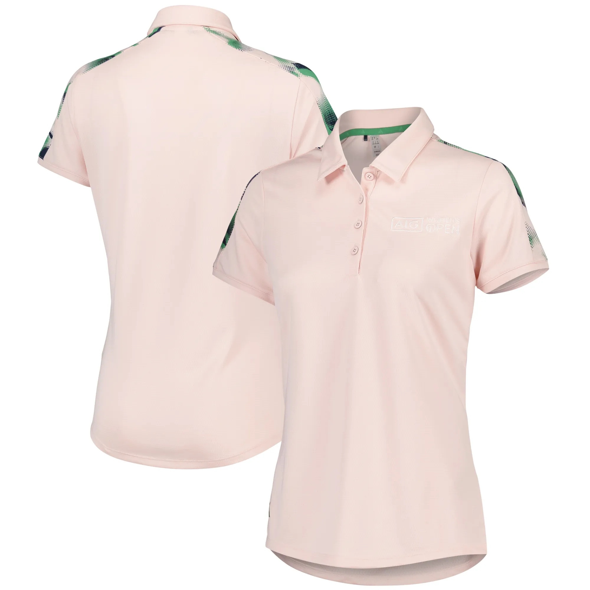 Manchester United x adidas Womens Golf Ultimate365 Printed Polo Shirt Pink