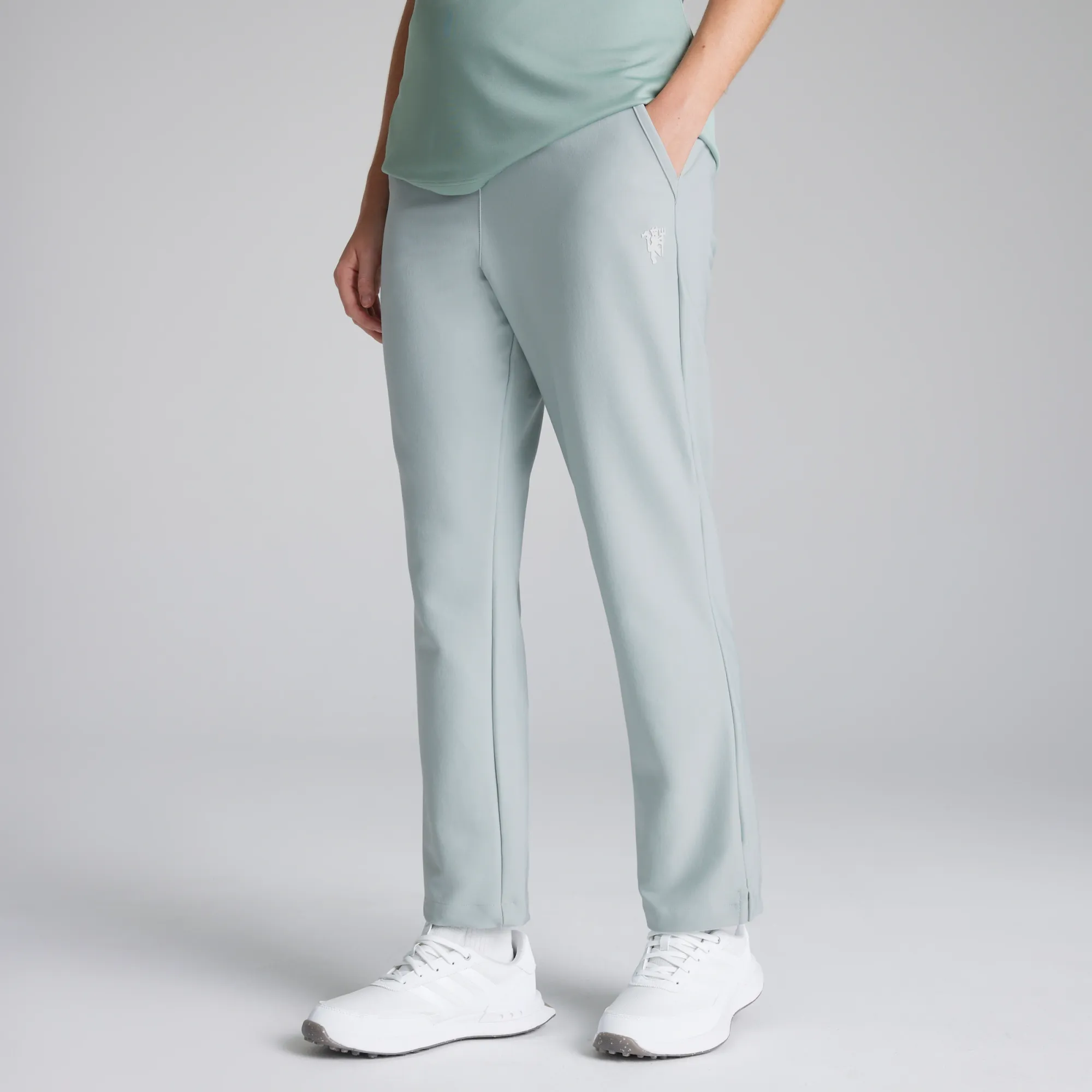 Manchester United x adidas Womens Golf Ultimate365 Solid Ankle Trousers Green