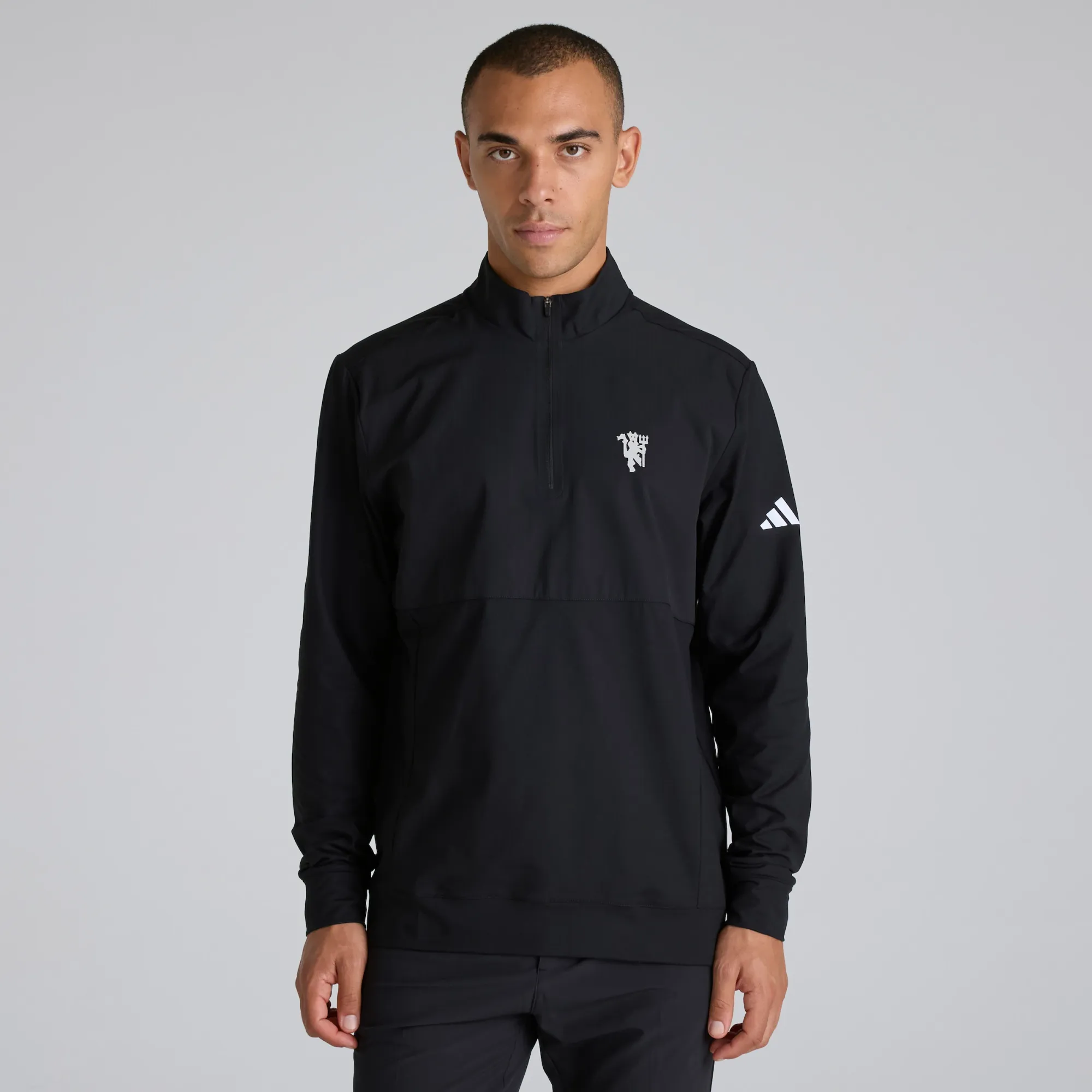 Manchester United x adidas Golf Ultimate365 Tour 1/4-Zip Sweatshirt Black