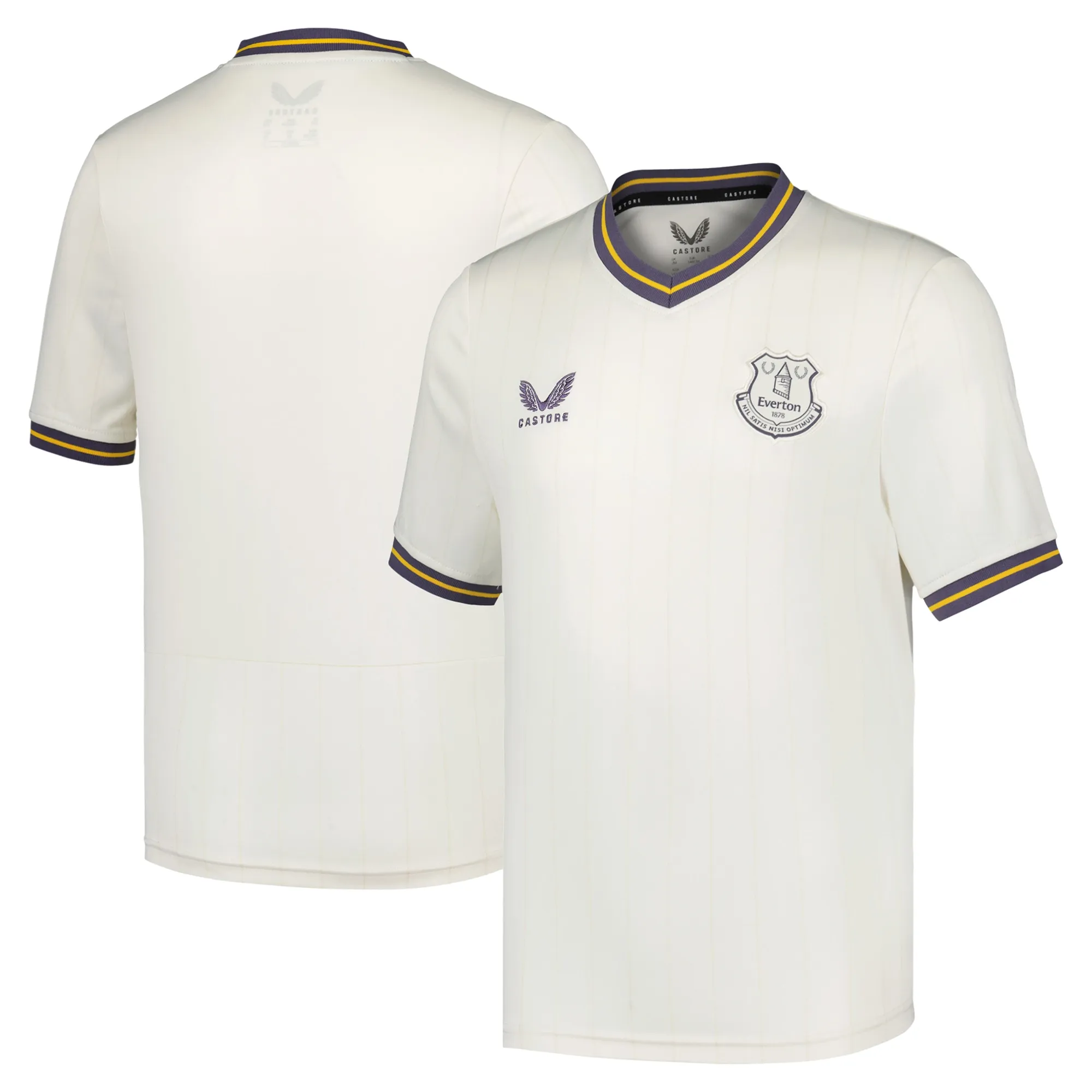 Everton Castore Third Shirt 2024-25 - Kids with Goodison 25  printing and Goodison Park Commemorative Patch