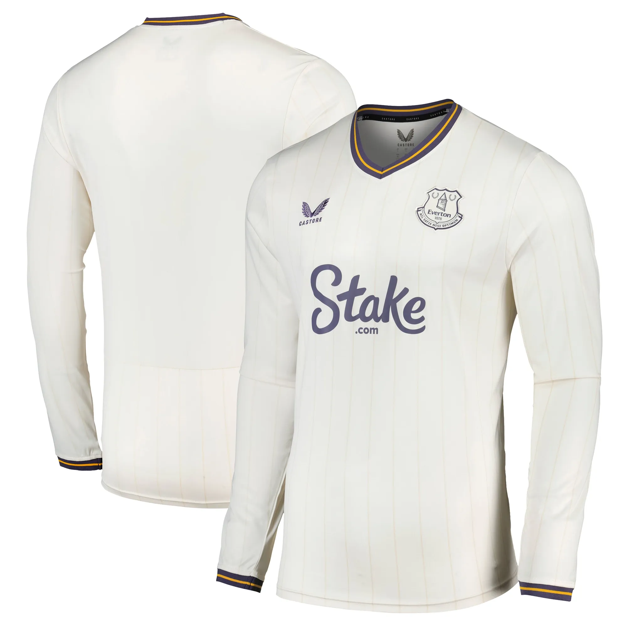 Everton Castore Third Shirt 2024-25 - Long Sleeve with Goodison 25  printing and Goodison Park Commemorative Patch