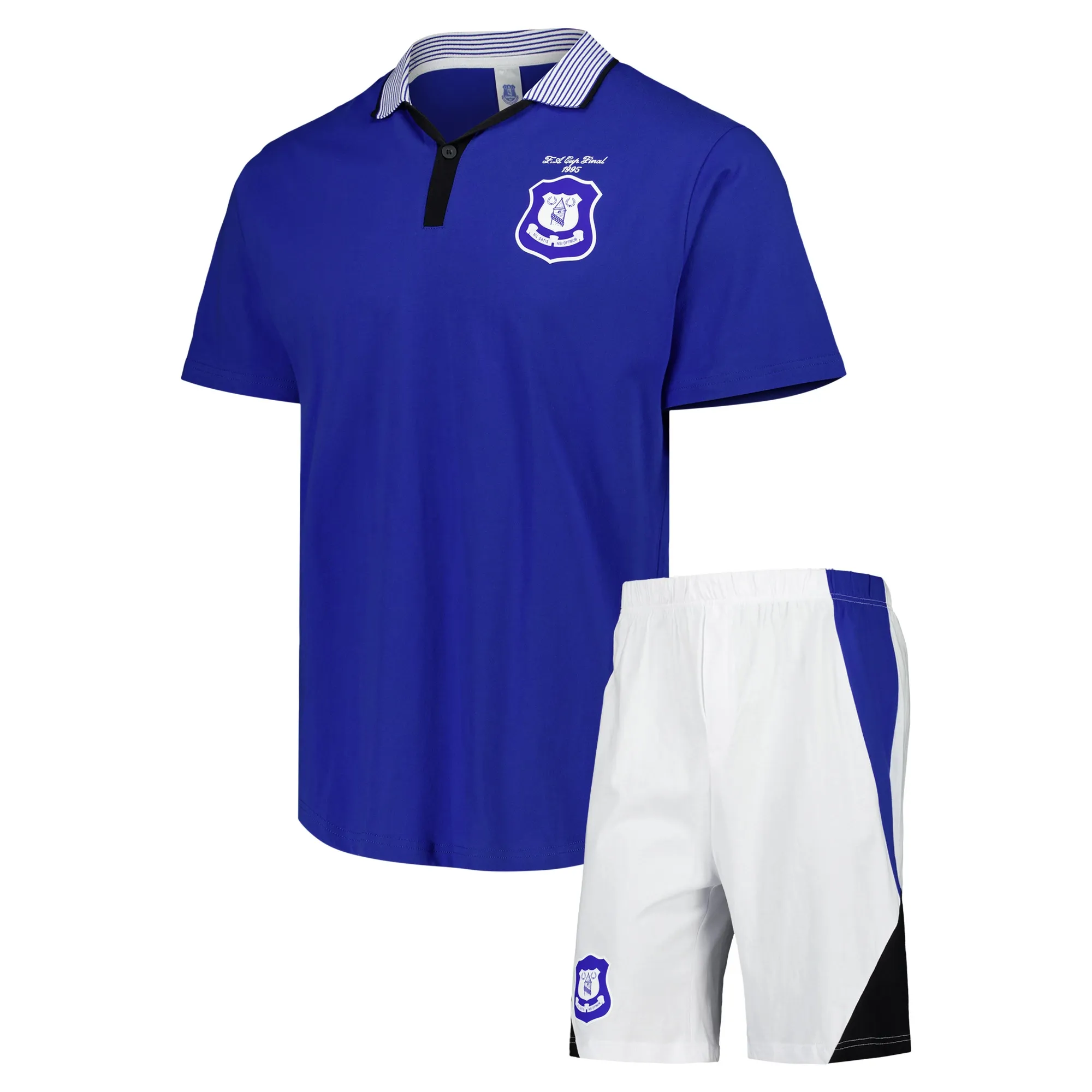 Everton Retro Short Pyjamas - Royal - Mens