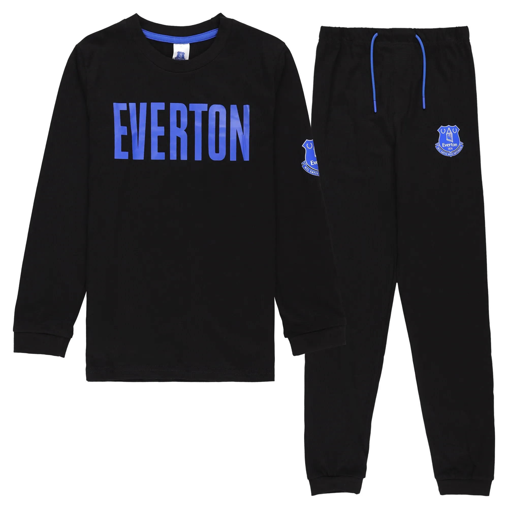 Everton Long Pyjamas - Black - Boys
