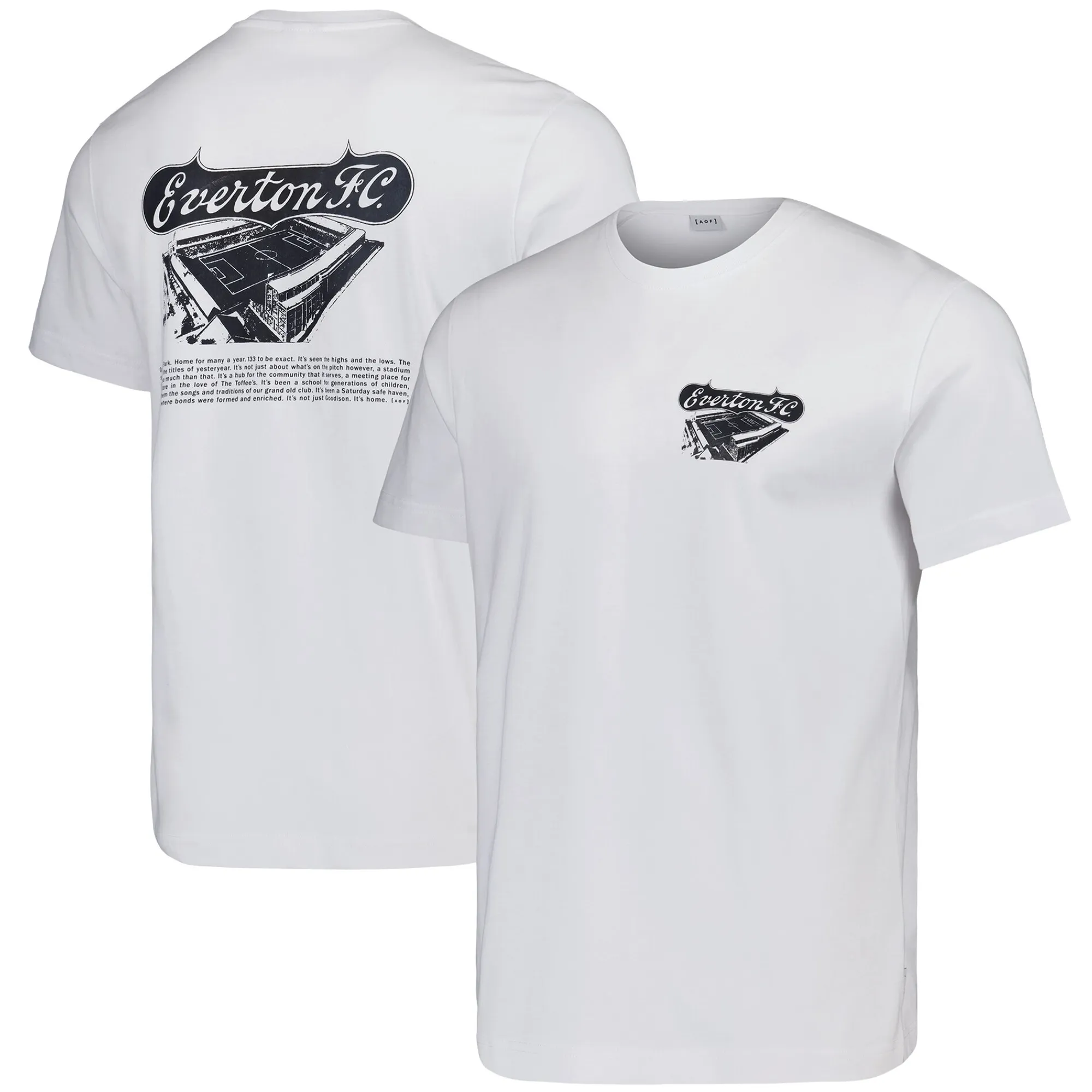 Everton x Art of Football Retro Programme T-Shirt - White