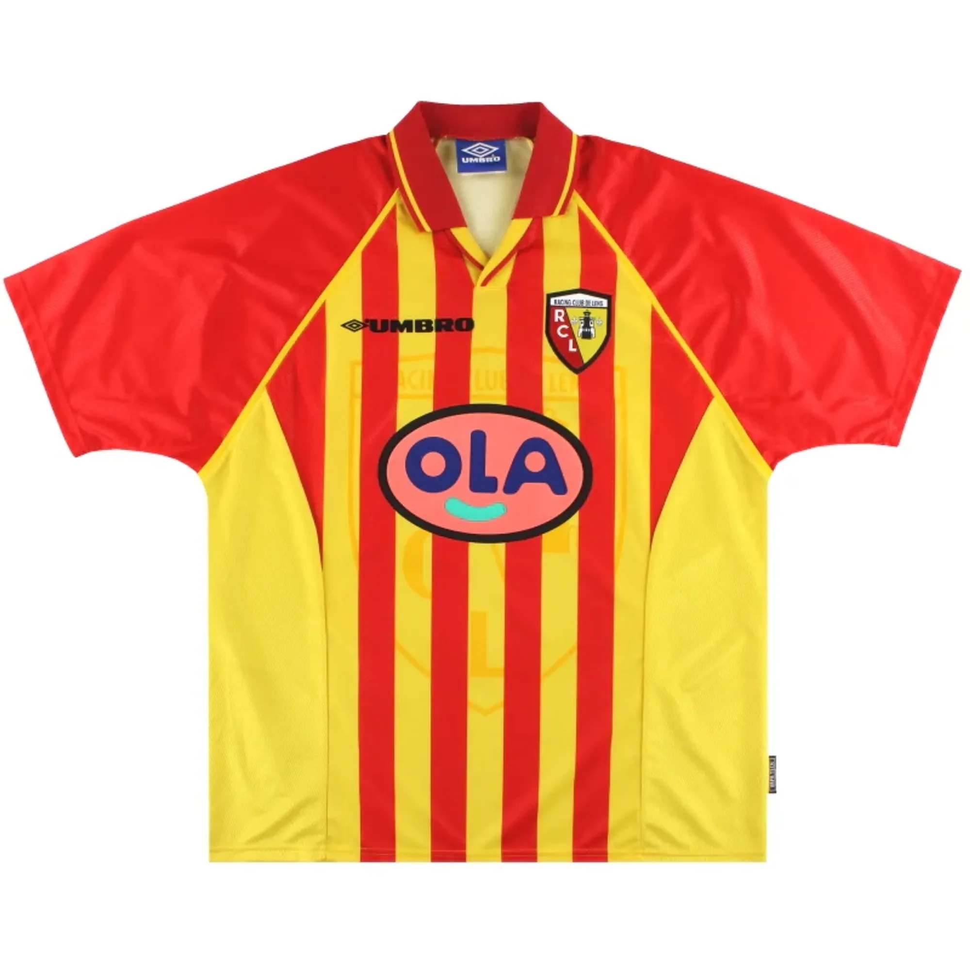 1998-99 Lens Umbro Home Shirt XL - Lens / Excellent 