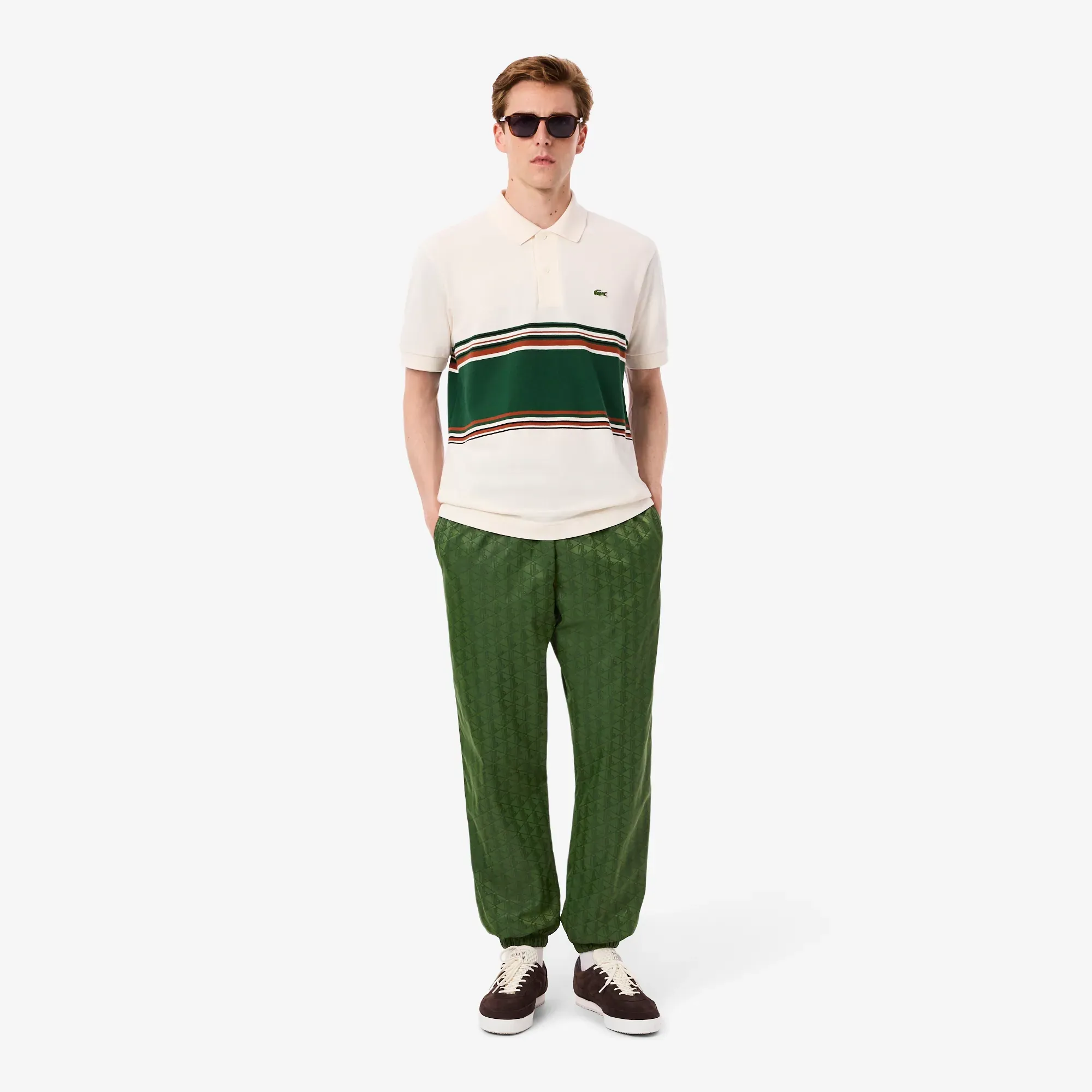 Lacoste Monogram Sweatpants - Pine Green