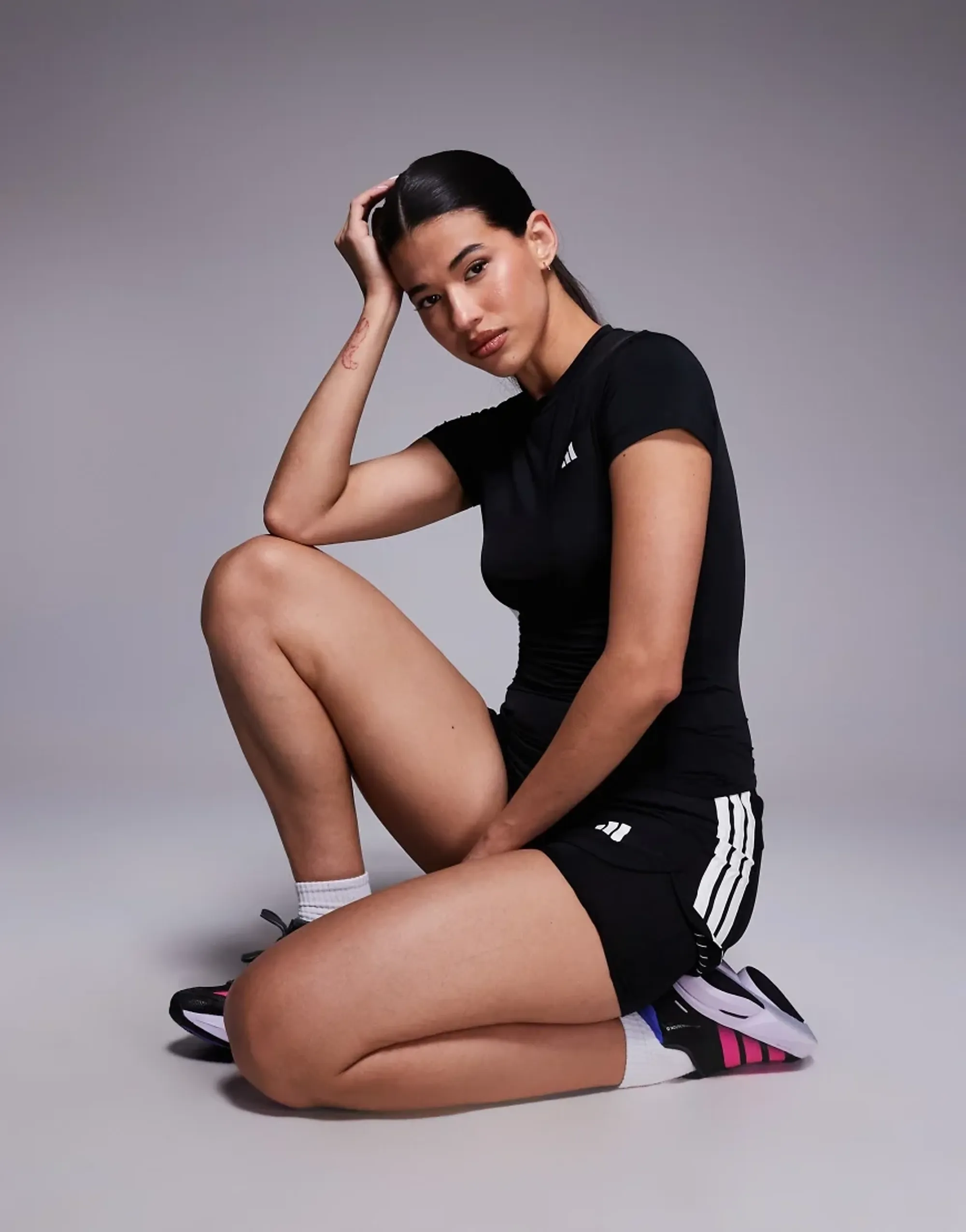 Adidas Power Essentials Workout Contour Short Sleeve T-shirt