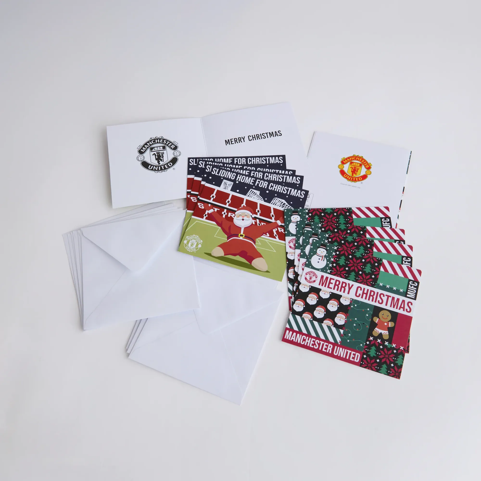 Manchester United Pack of 10 Christmas Cards Multi