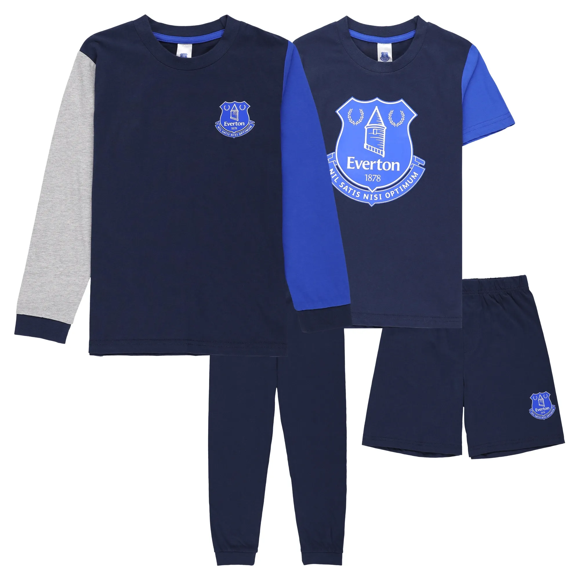 Everton 2 Pack Pyjamas - Navy - Kids