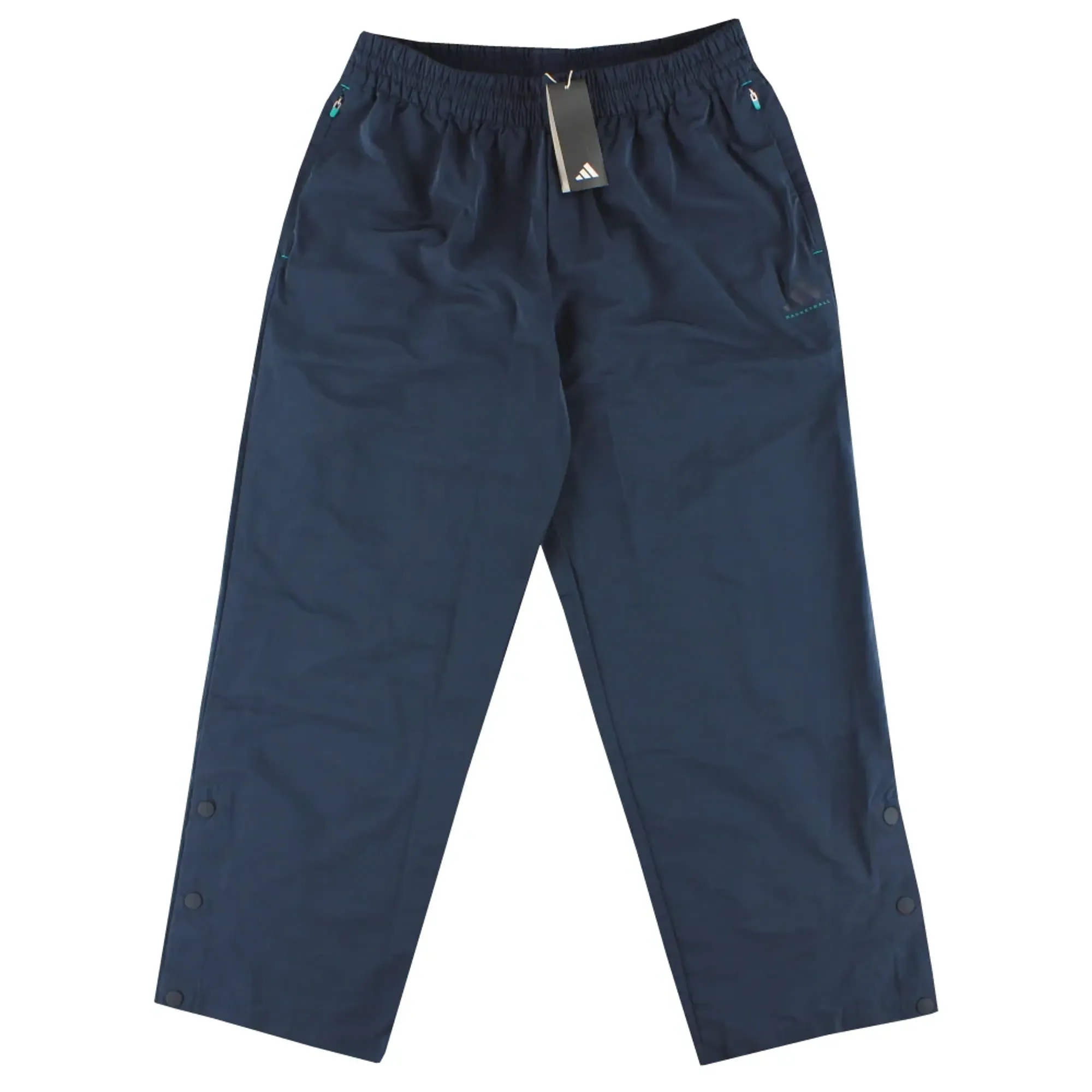 adidas Basketball Woven Snap Tracksuit Bottoms *w/tags* M - w/tags 