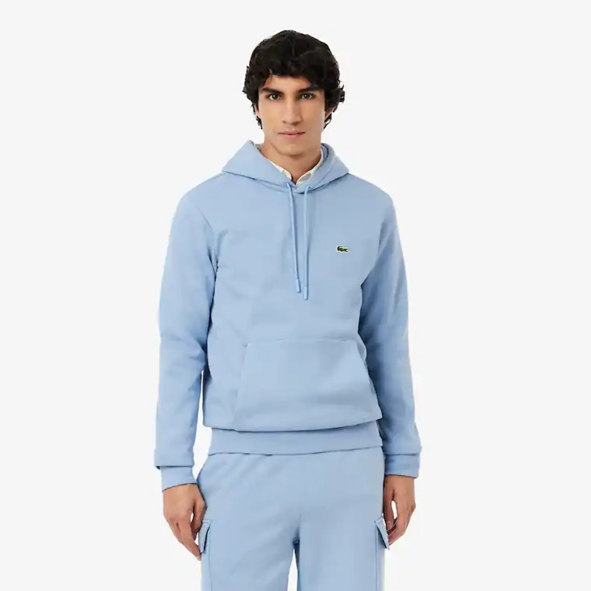 Lacoste Fleece Hoodie - Light Blue