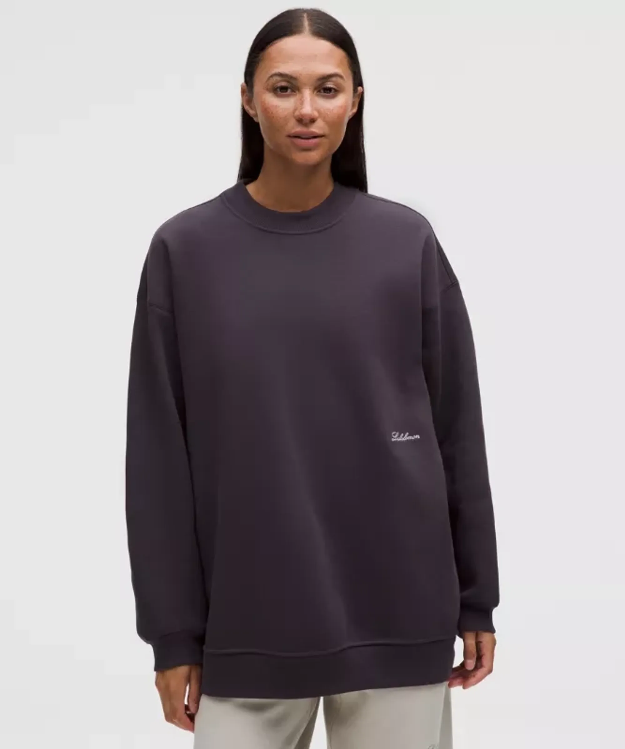 lululemon – Women's Big Cozy Ultra-Oversized Crew Sweatshirt – Color Purple – Size Large