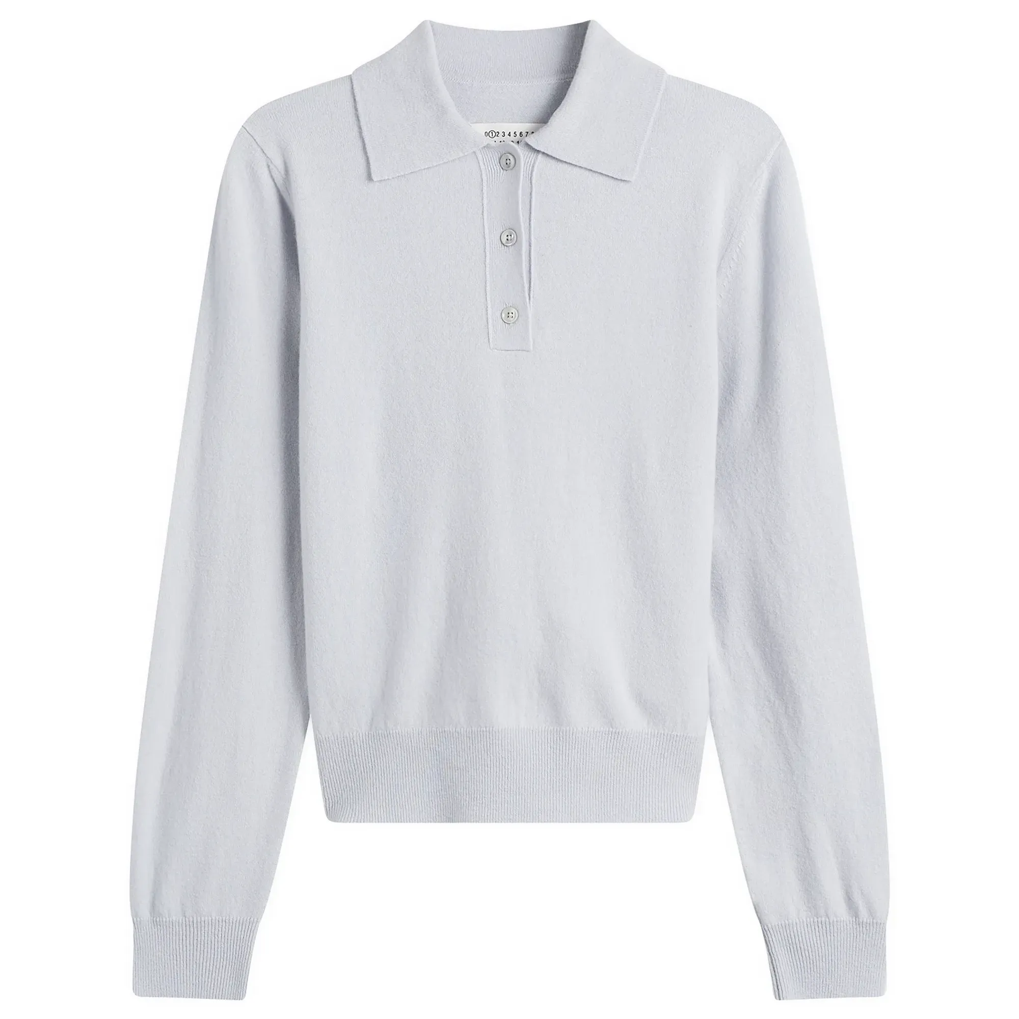 Maison Margiela Women's Polo Neck Knit Pale Blue
