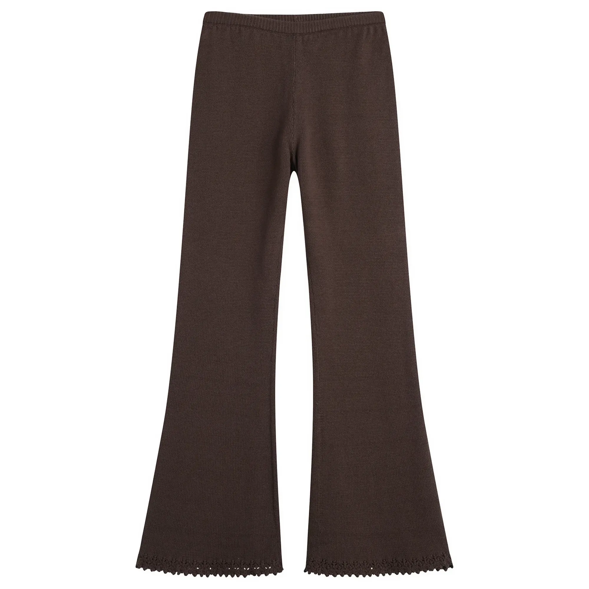 My Mum Made It Women's Lace Knit Pants Earth