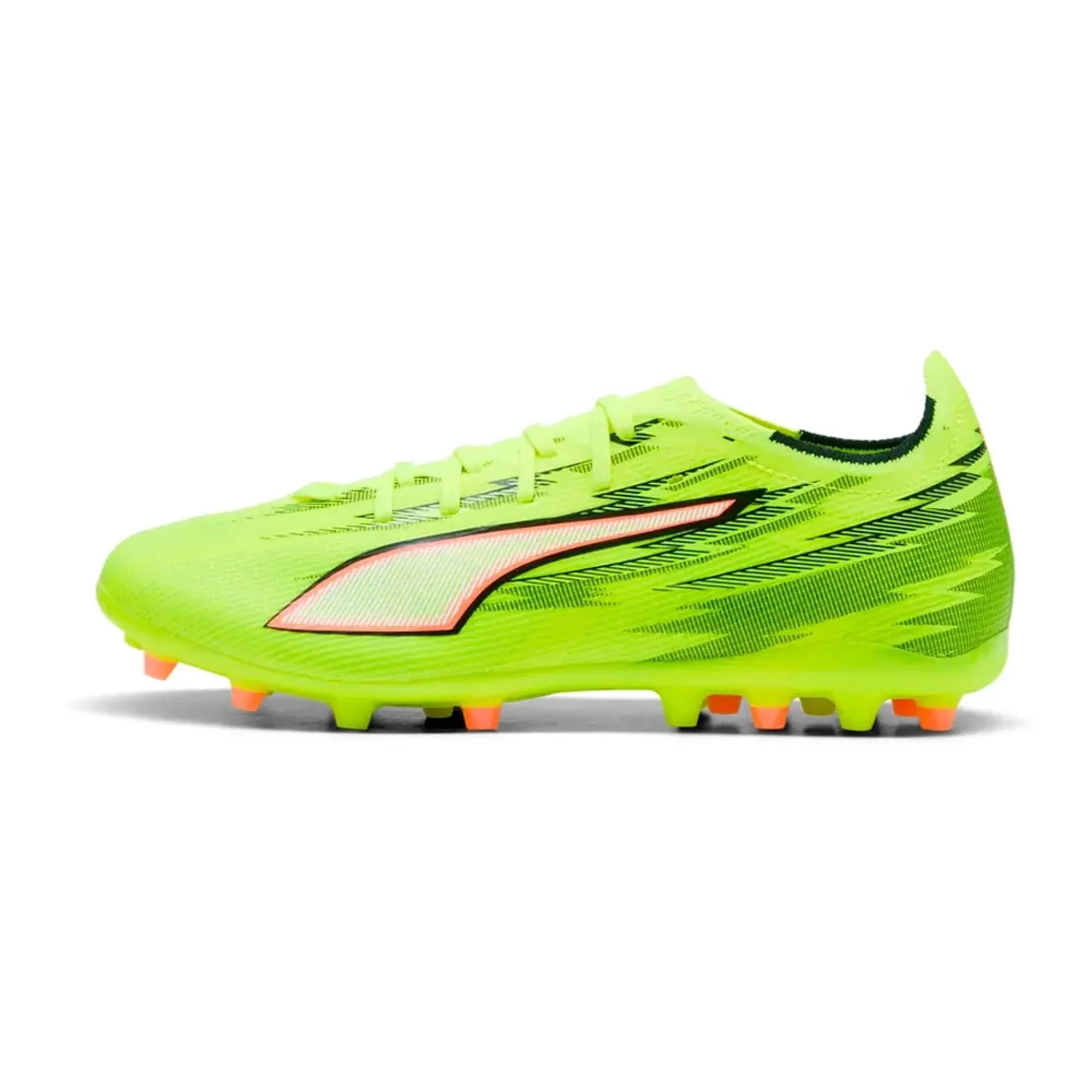 Puma Ultra 6 Match MG Yellow Alert Puma Black Puma Silver Glowing Red