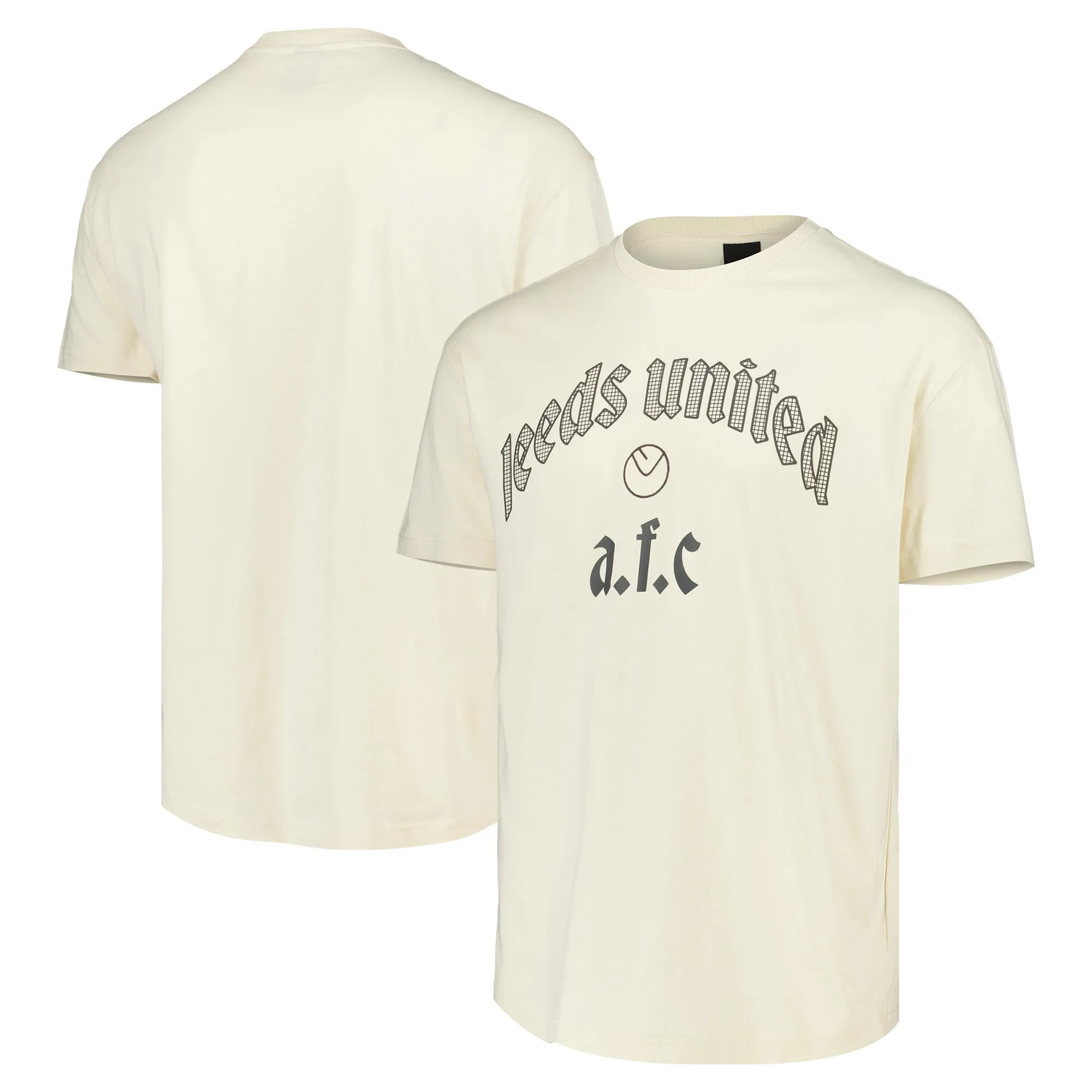 Leeds United Elements Super Soft Short Sleeve T-Shirt - Whitecap Grey  - Mens