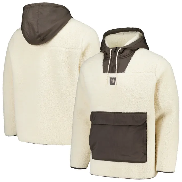 ウェア Aston Villa Aston Villa Elements Micro Fleece Hooded Quarter Zip - Whitecap