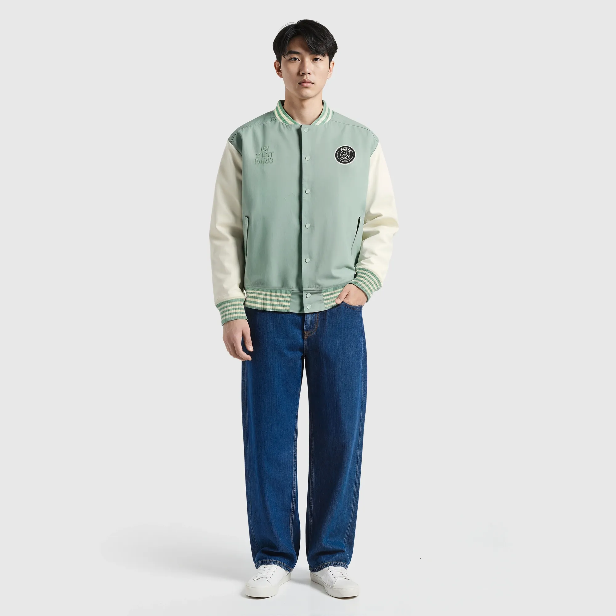 PSG Elements Varsity Jacket - Sage