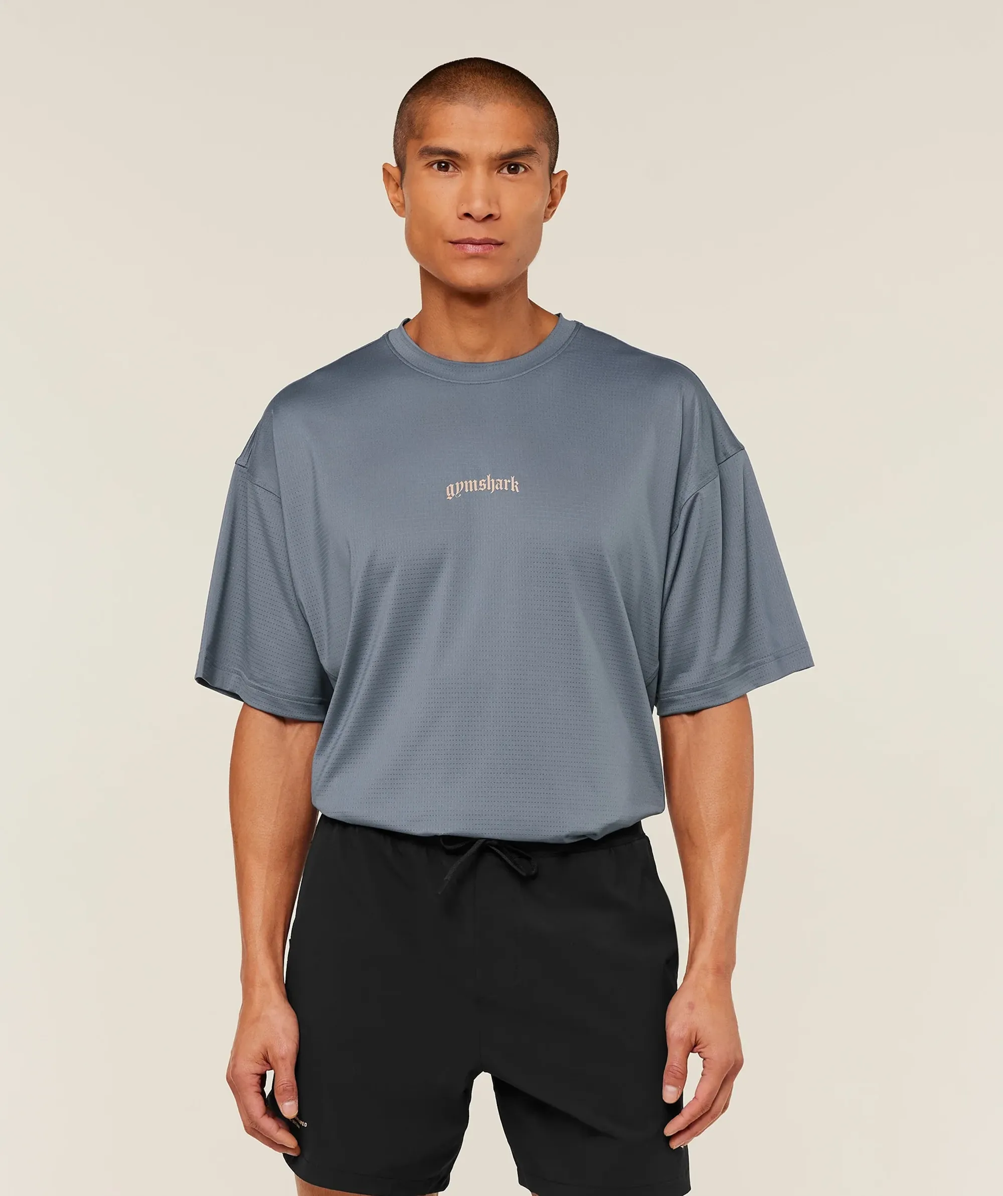  Tactical Oversized T-Shirt - Iron Blue