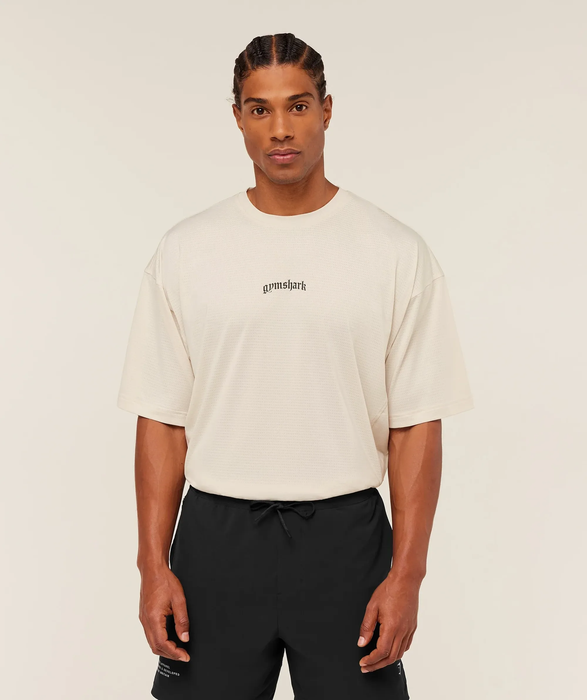  Tactical Oversized T-Shirt - Oat White