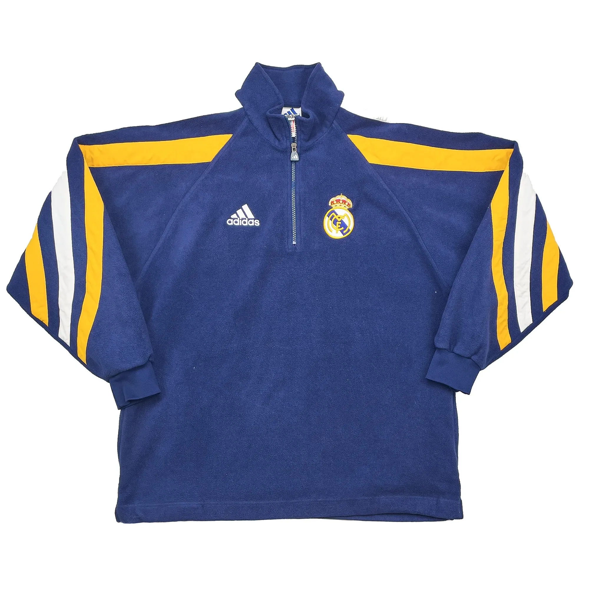 1998/99 REAL MADRID 1/4 ZIP FLEECE JACKET (M) ADIDAS | CULT KITS