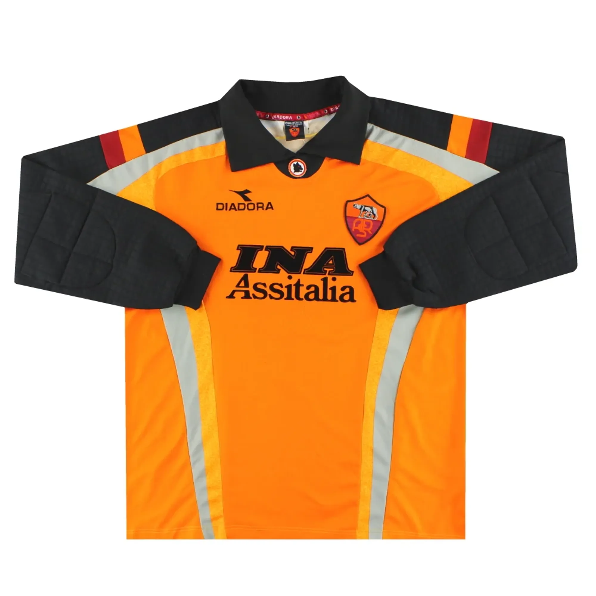 1998-99 Roma Diadora Goalkeeper Shirt XL - Roma / Excellent 