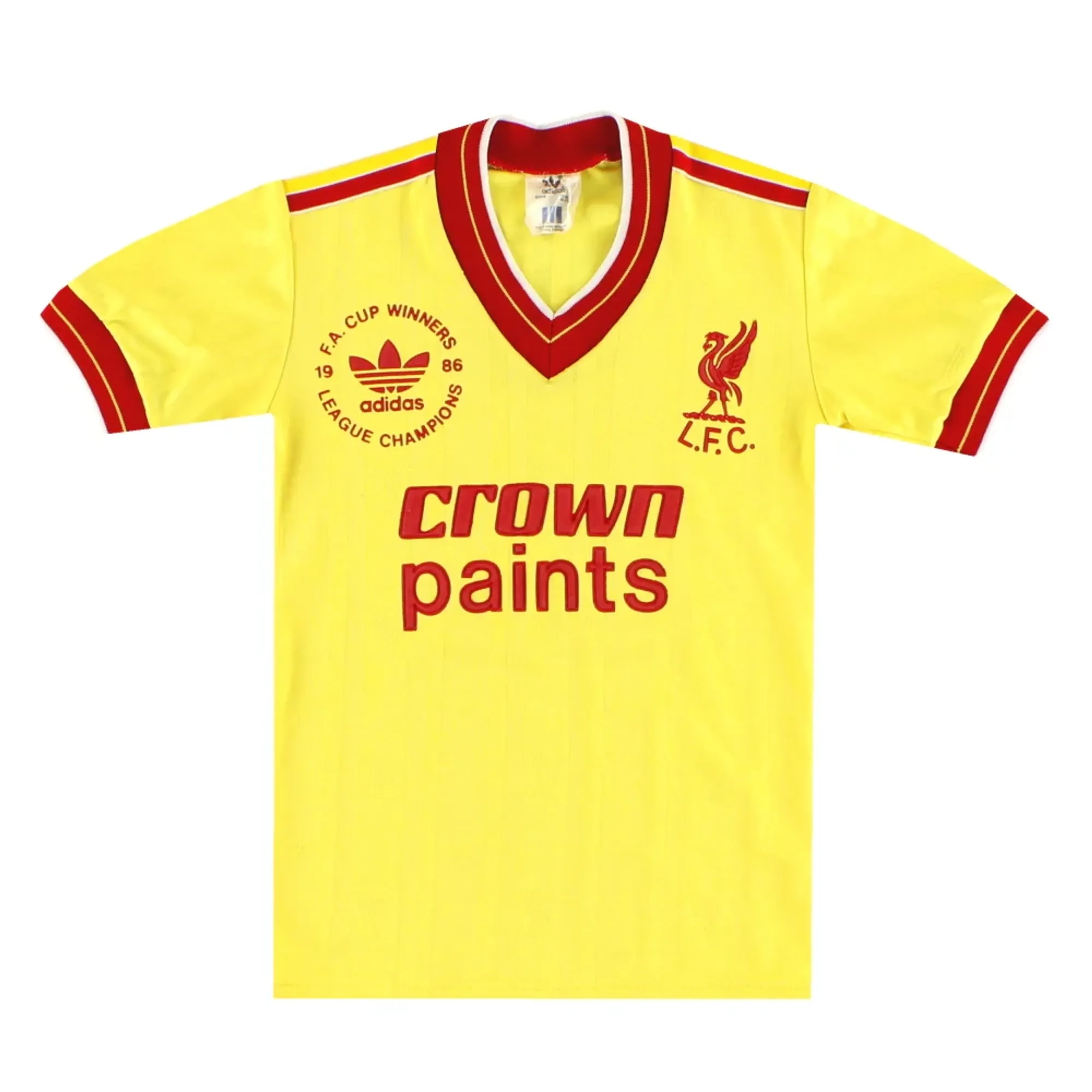 1986-87 Liverpool adidas 'Champions' Third Shirt Y - Liverpool / Excellent 