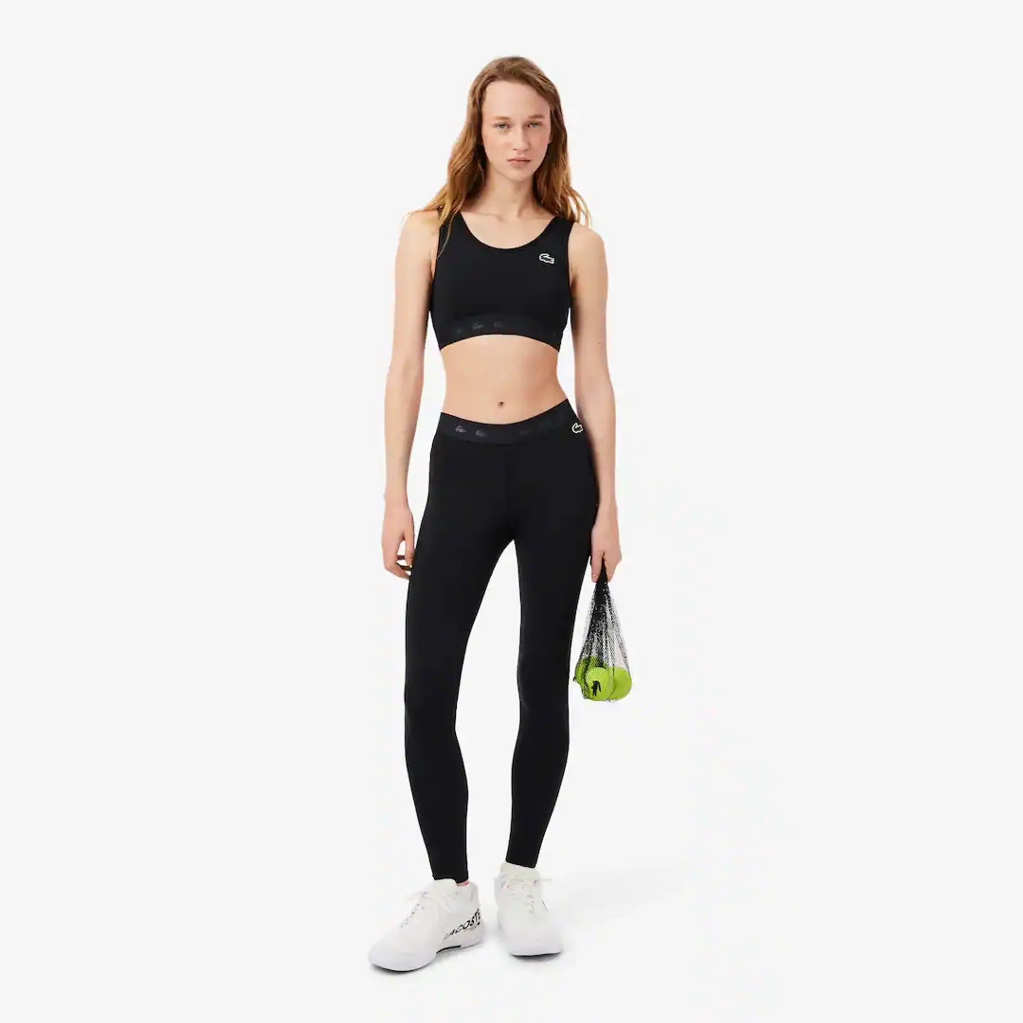 Lacoste Ultra Dry Stretch Sport Leggings - Noir