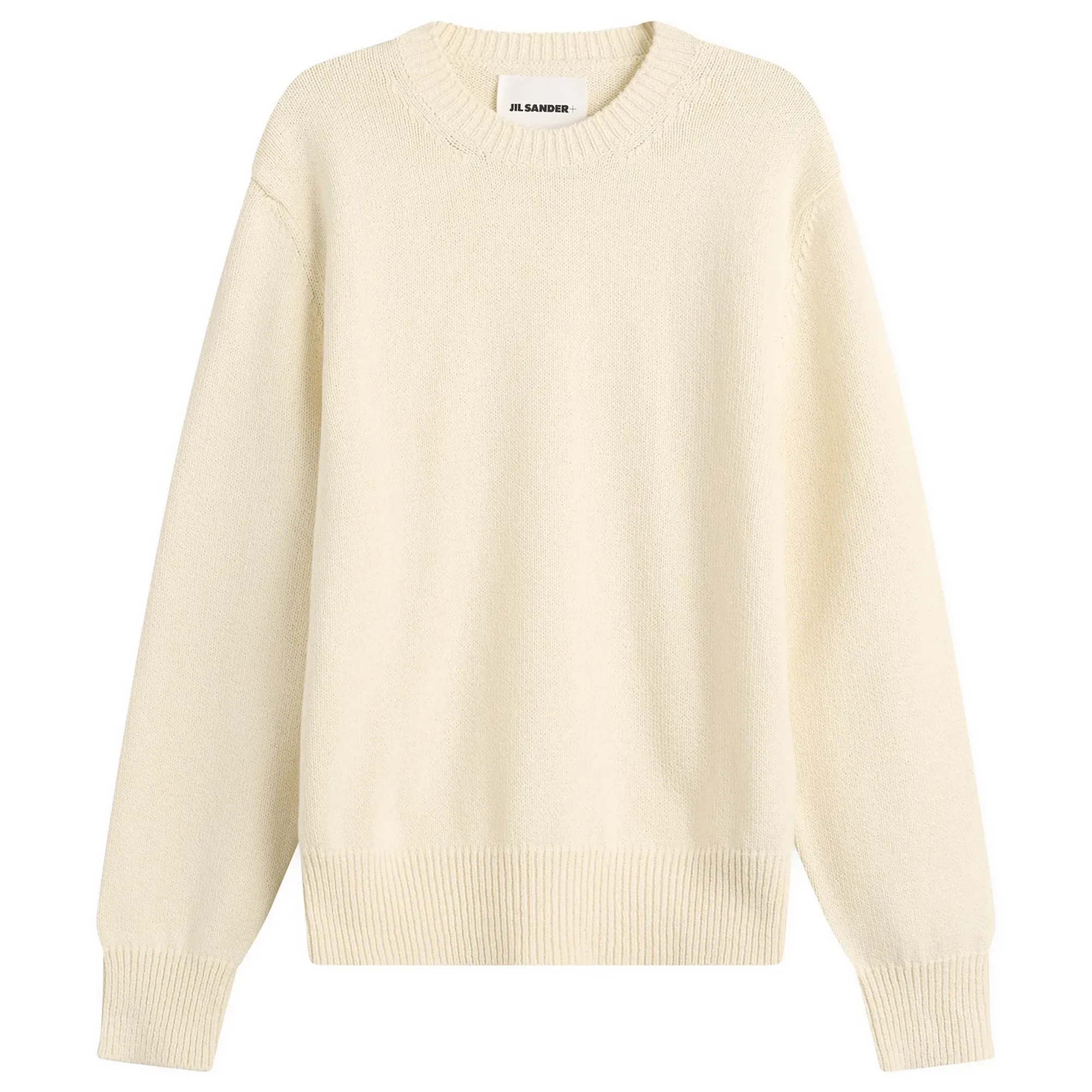 Jil Sander Men's Textured Cotton Crew Neck Jumper Piuma