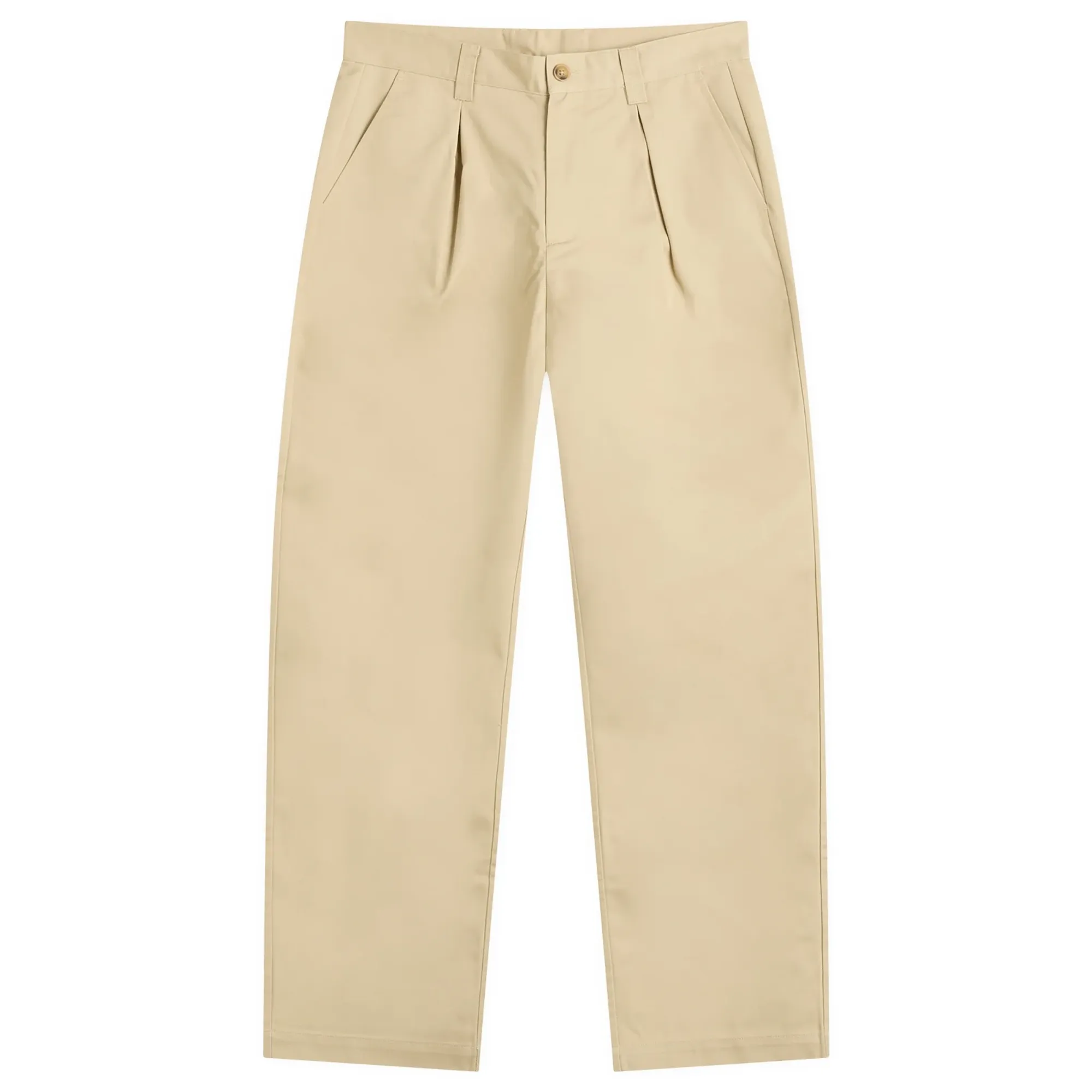 Malbon Men's Reverse Pleat Trouser Khaki