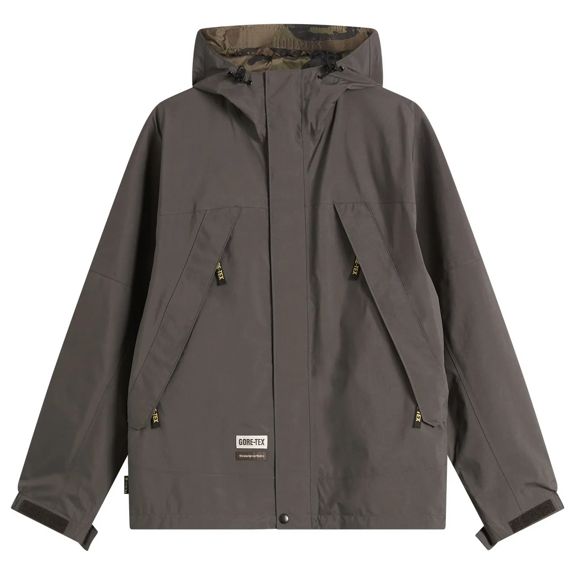 thisisneverthat Men's x GORE-TEX 2L Reversible Jacket Brown